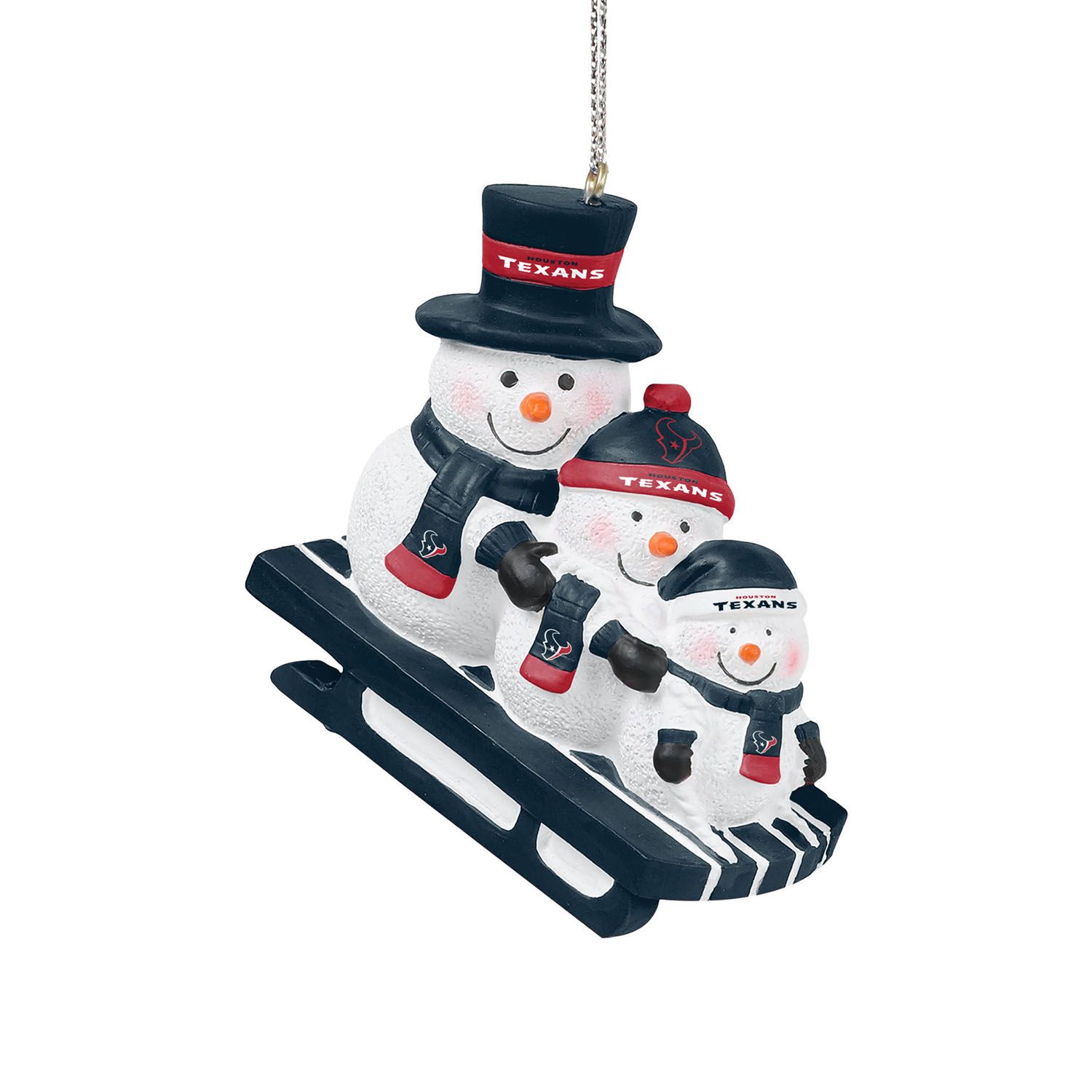 Houston Texans NFL Sledding Snowmen Weihnachtsanhänger