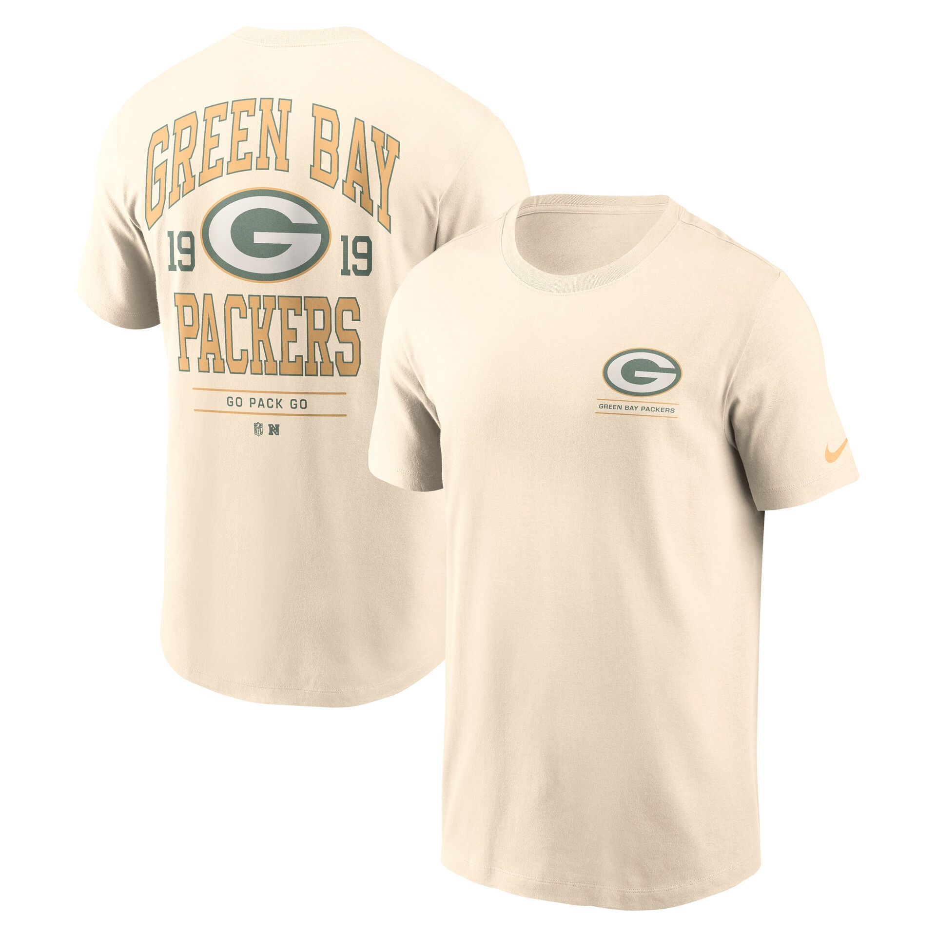 Green Bay Packers Freestyle Essential NFL T-Shirt Natural