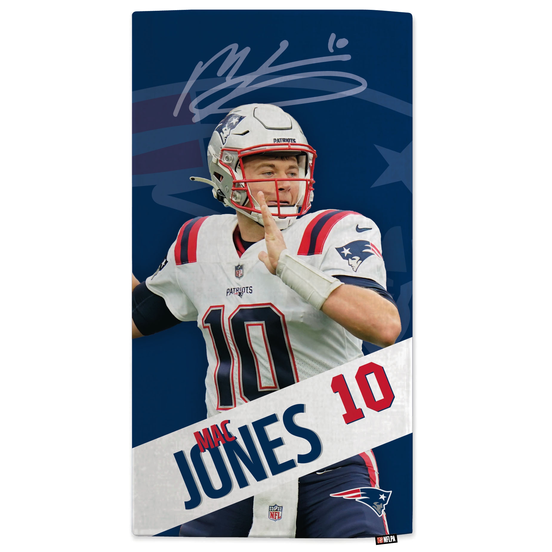 Mac Jones New England Patriots NFL Strandtuch