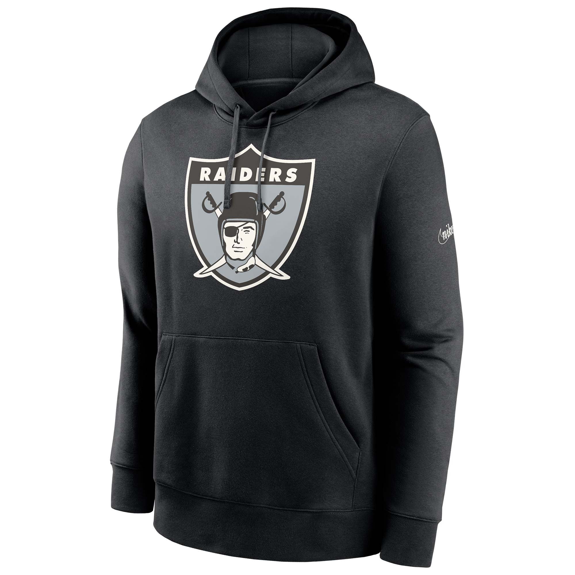 Las Vegas Raiders Rewind Logo Nike Club NFL Hoodie Schwarz