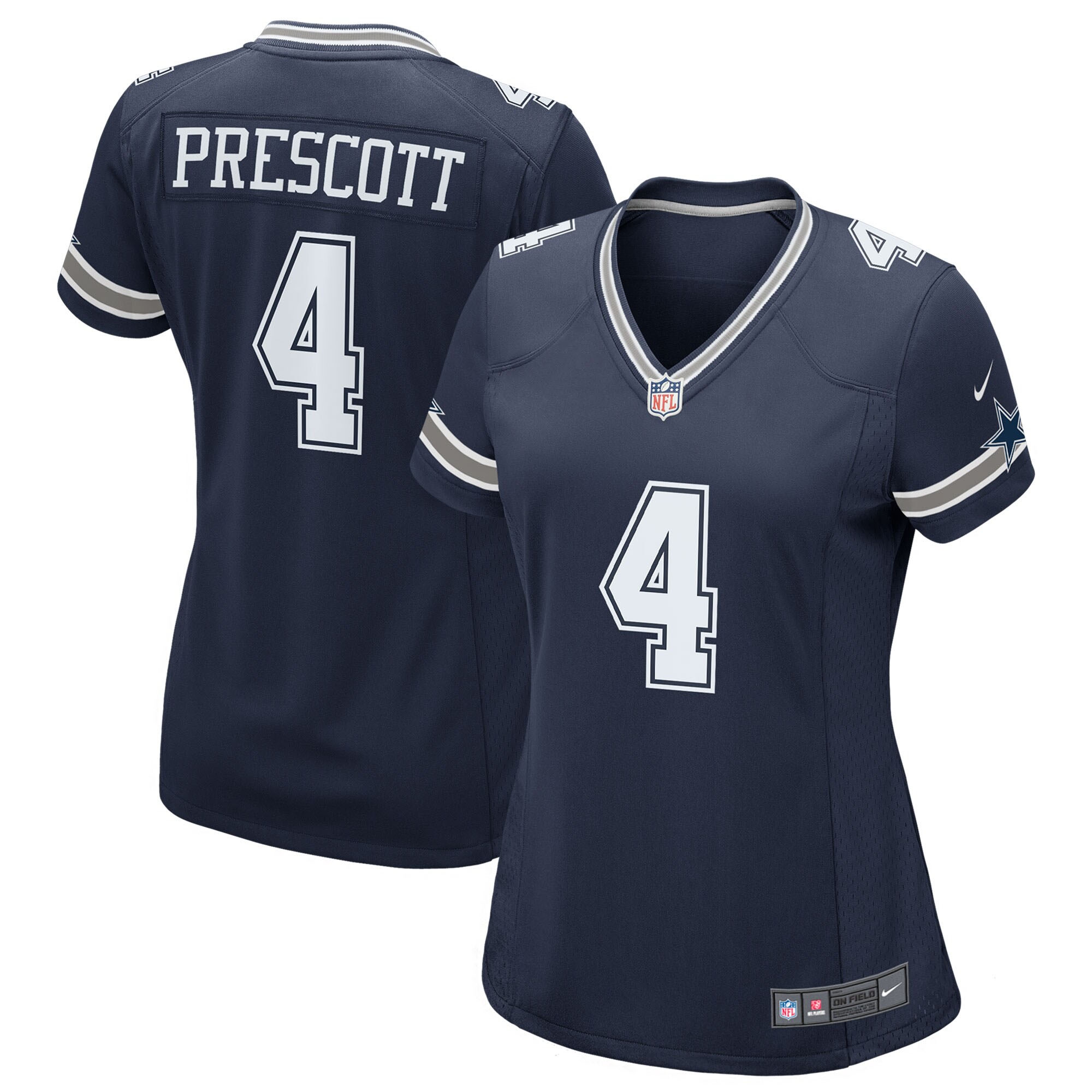 Dak Prescott #4 Dallas Cowboys Nike Game NFL Trikot Navy (DAMEN)