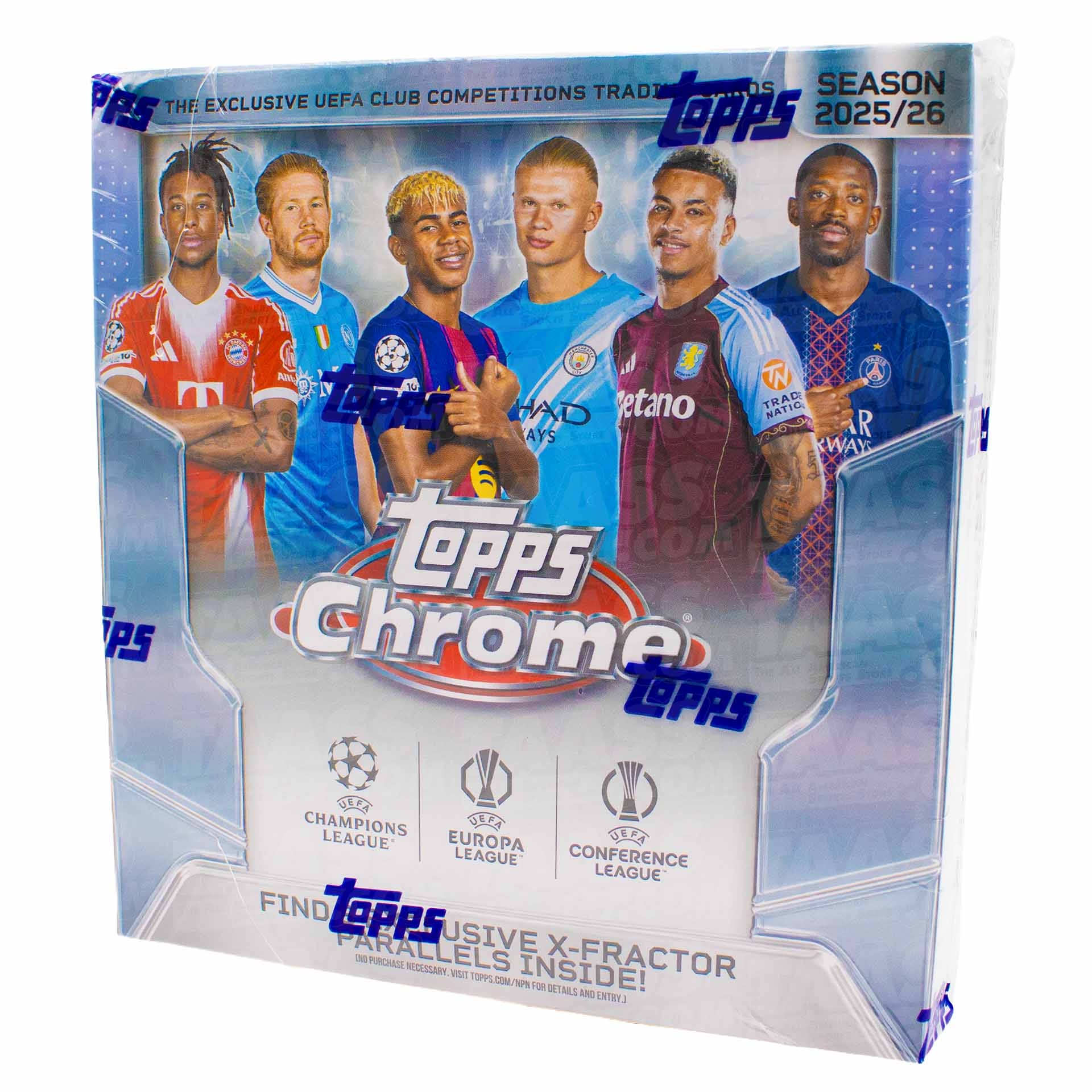 2025/26 Topps Chrome UEFA Club Competitions Football Mega Box