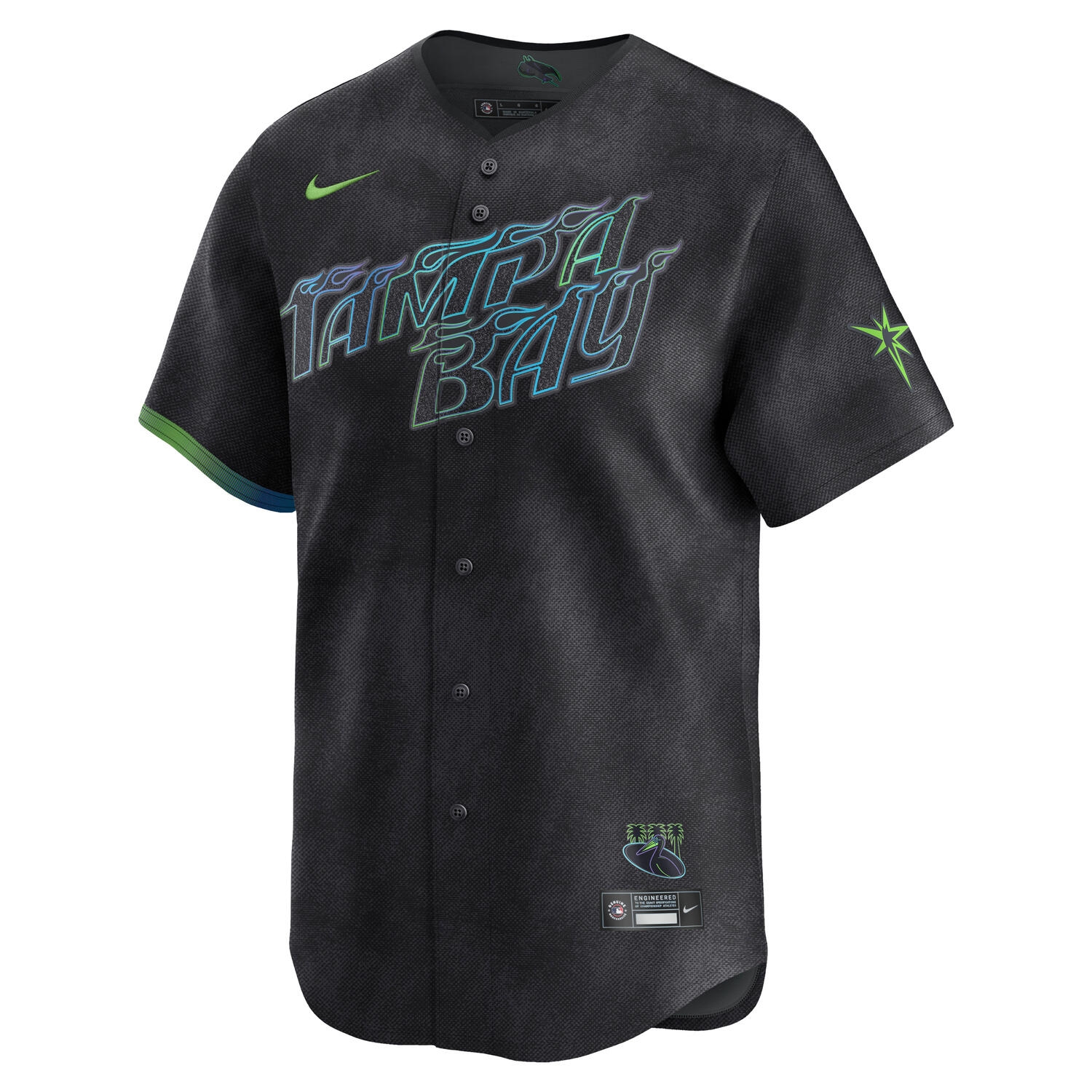 Tampa Bay Rays Limited City Connect MLB Trikot Dunkelgrau