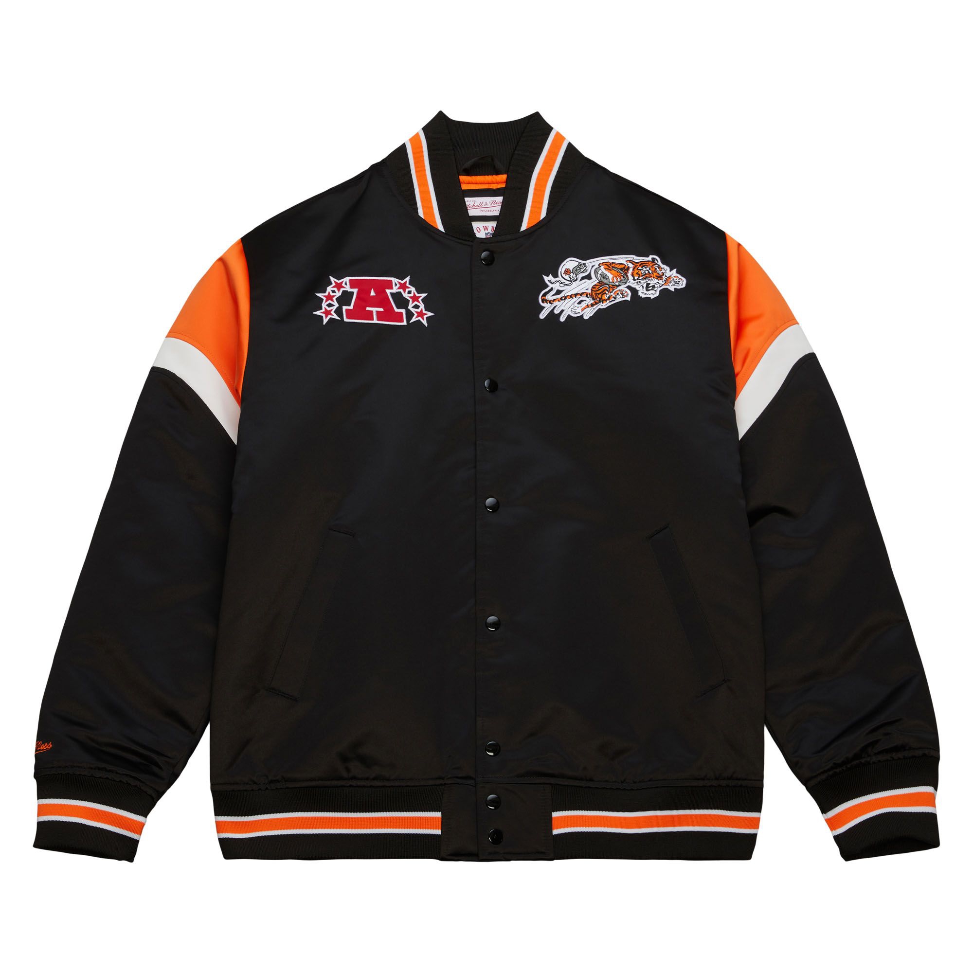 Cincinnati Bengals Mitchell & Ness Heavyweight Satin NFL Jacke