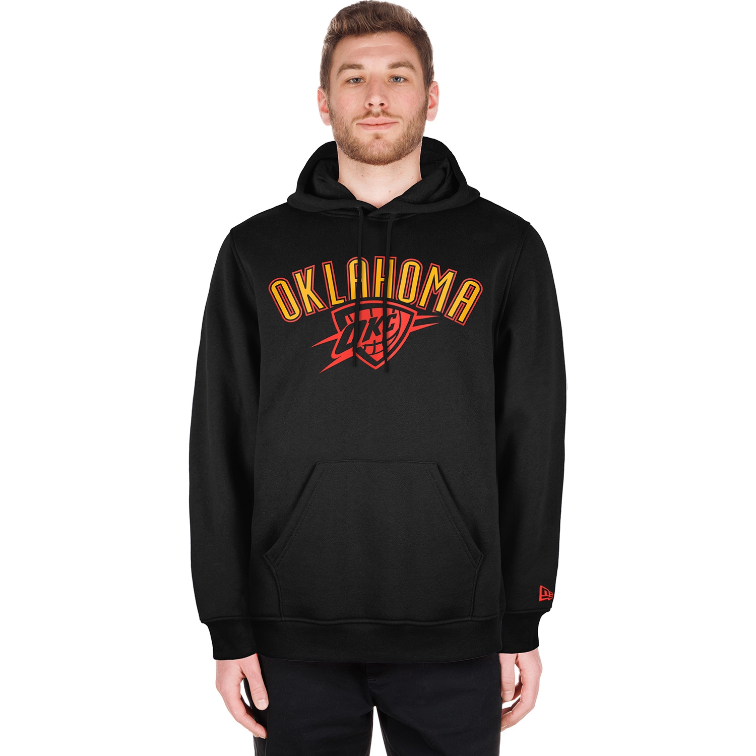 Oklahoma City Thunder 2024 NBA City Edition New Era Hoodie Schwarz