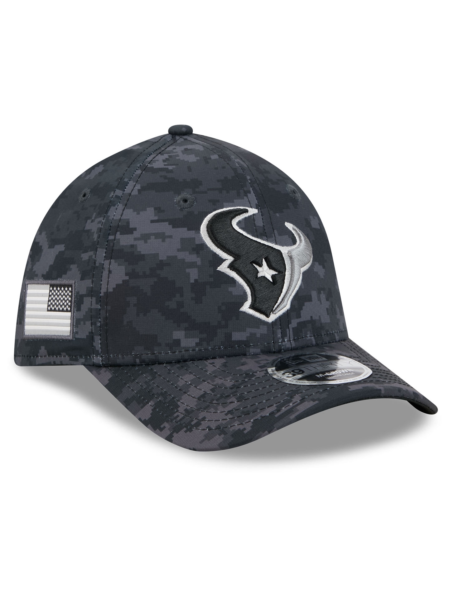 Houston Texans 2026 NFL Salute to Service 39THIRTY M-Crown Flex Cap Black