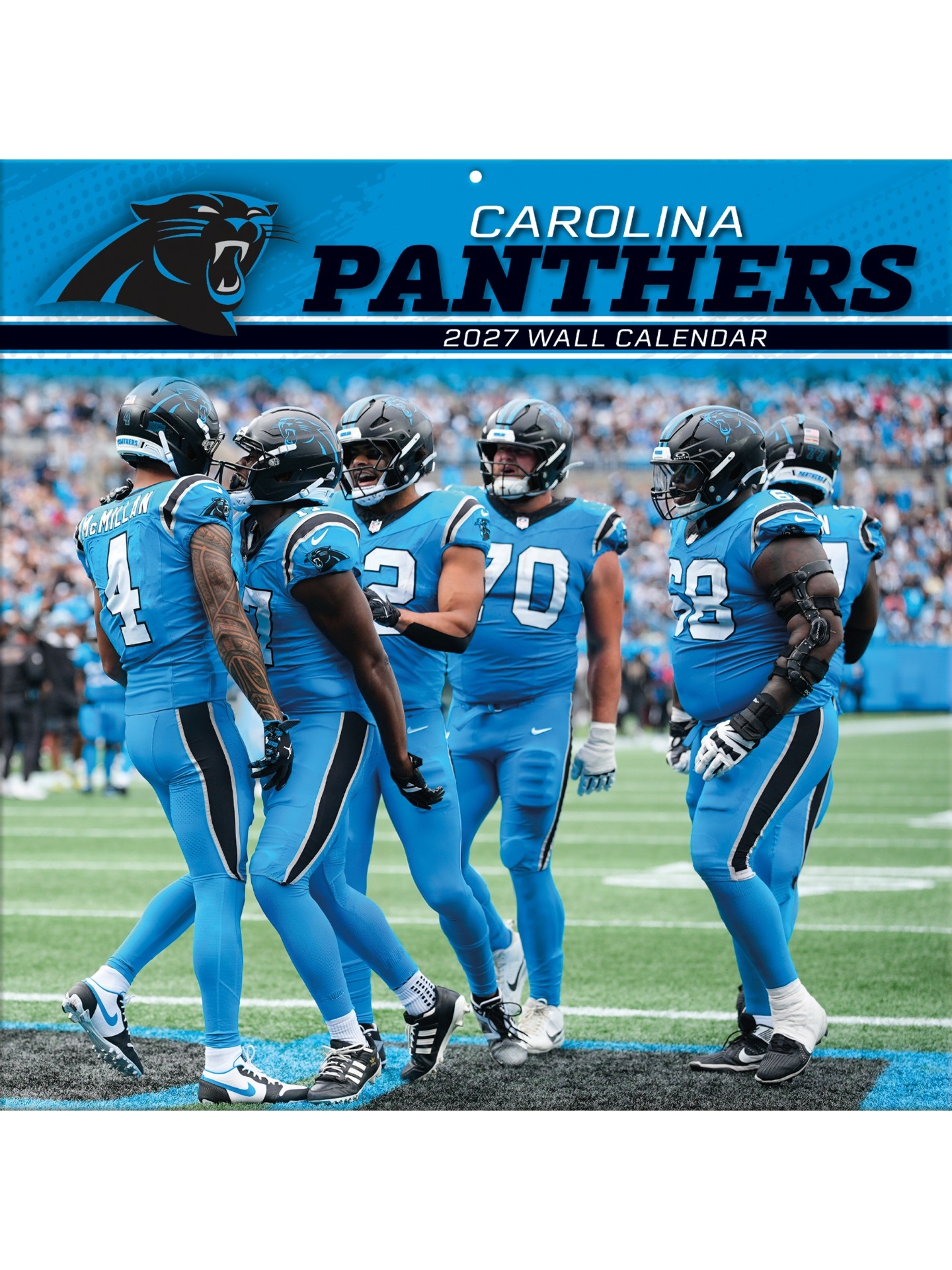 Carolina Panthers 2027 NFL Team Wall Calendar