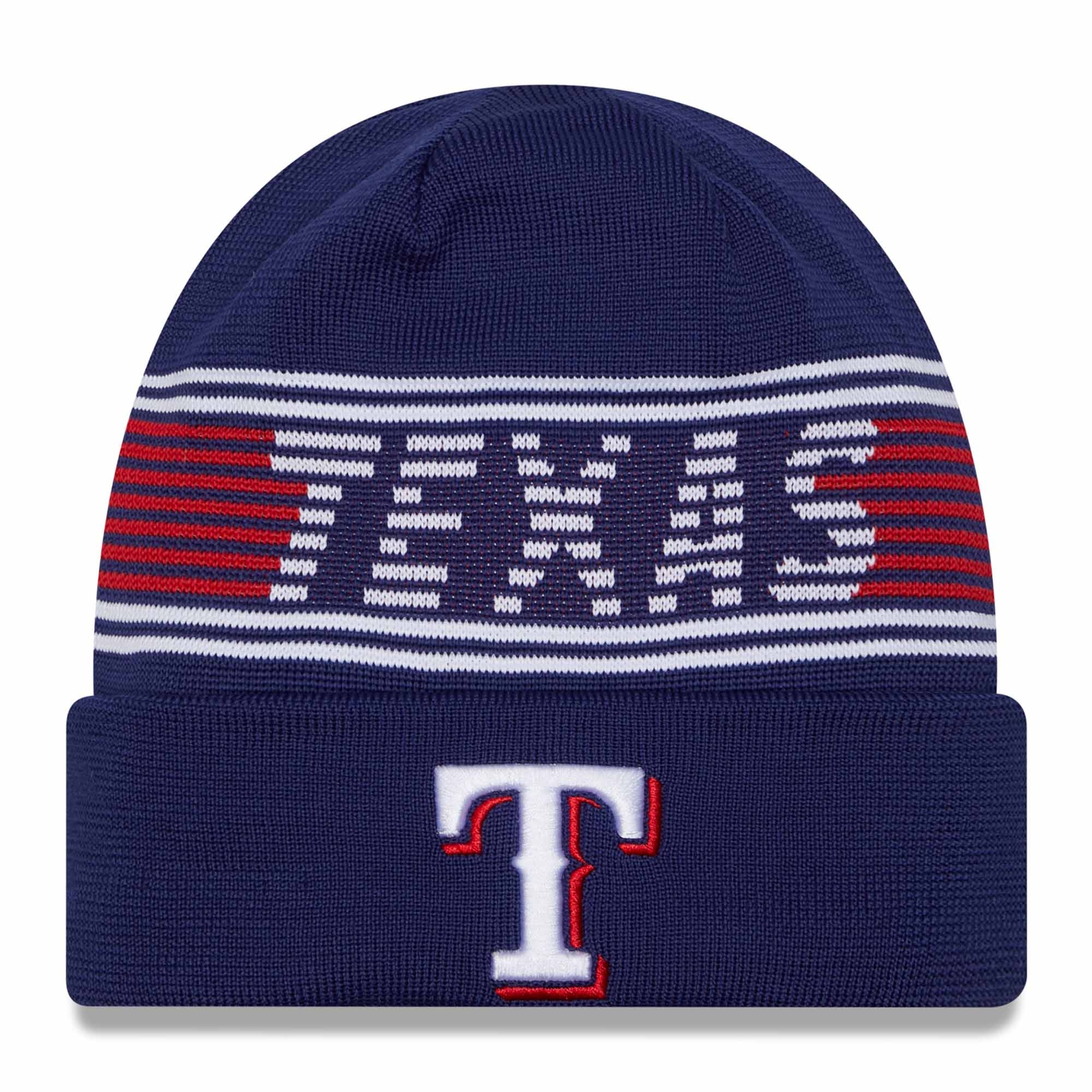Texas Rangers Authentic 2024 MLB Clubhouse New Era Beanie Wintermütze