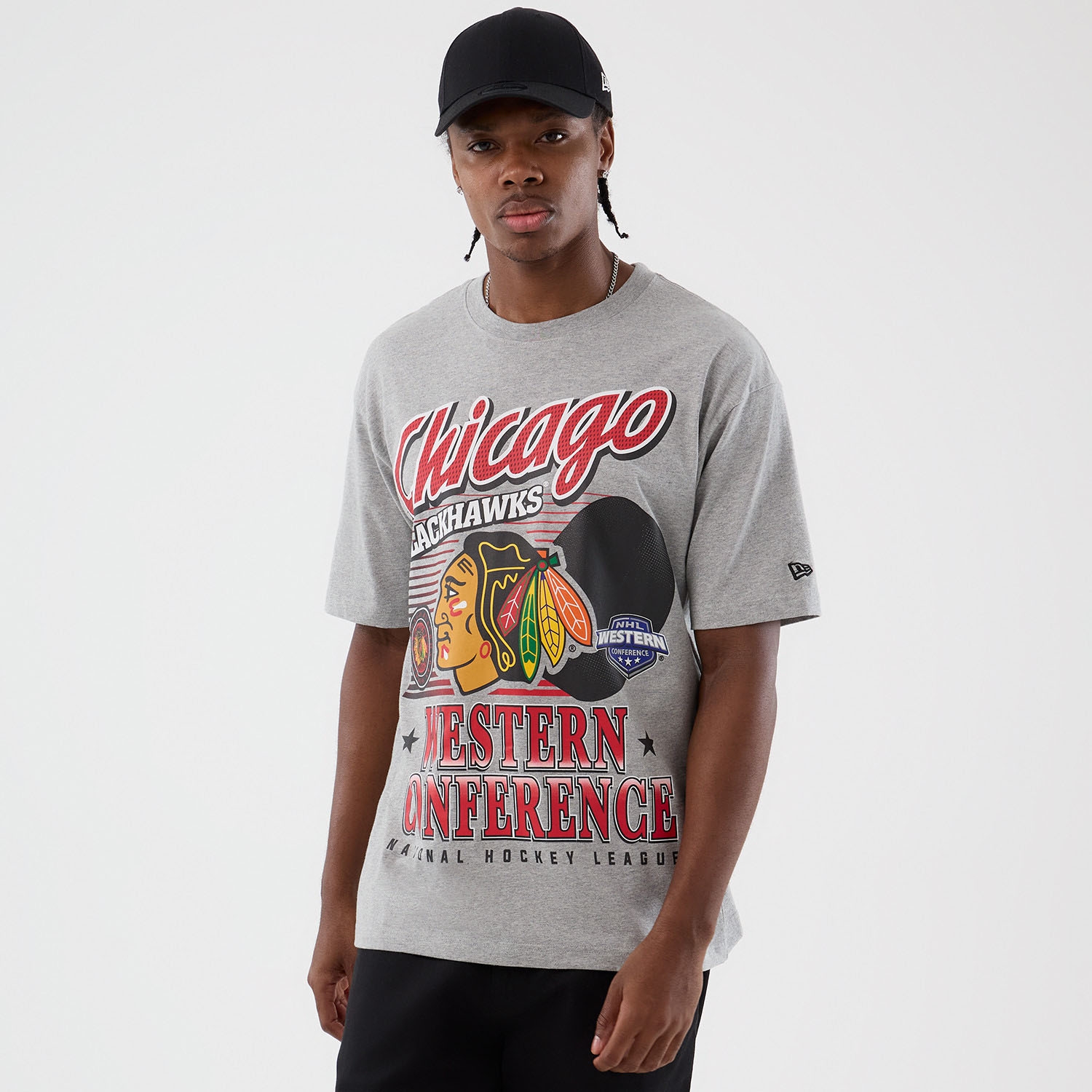 Chicago Blackhawks Sport Classics Oversized NHL T-Shirt Grau