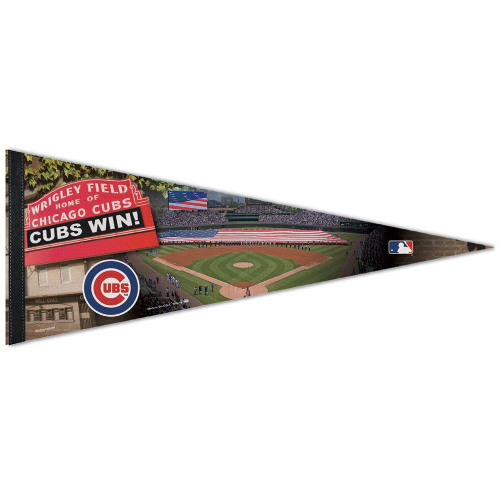 Chicago Cubs Wrigley Field Stadium Premium MLB Wimpel