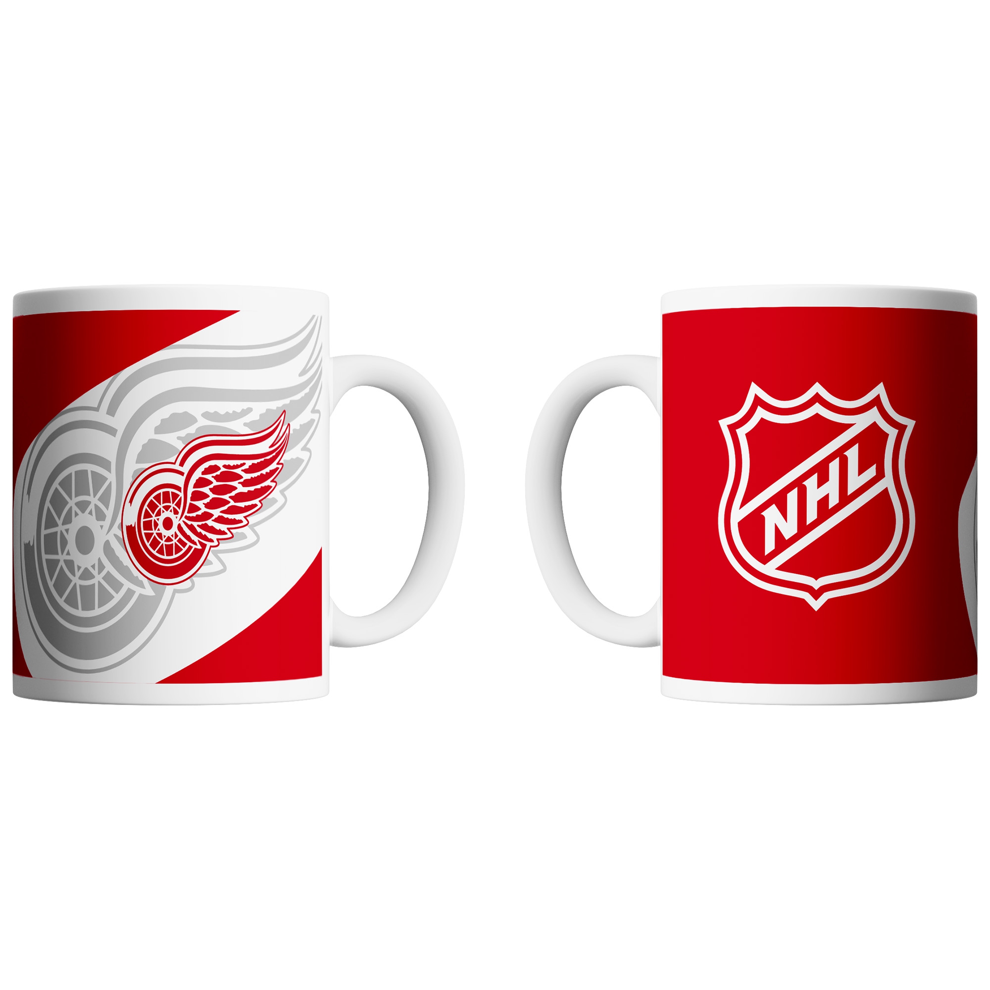 Detroit Red Wings Shadow Logo & Shield NHL Becher (330 ml)