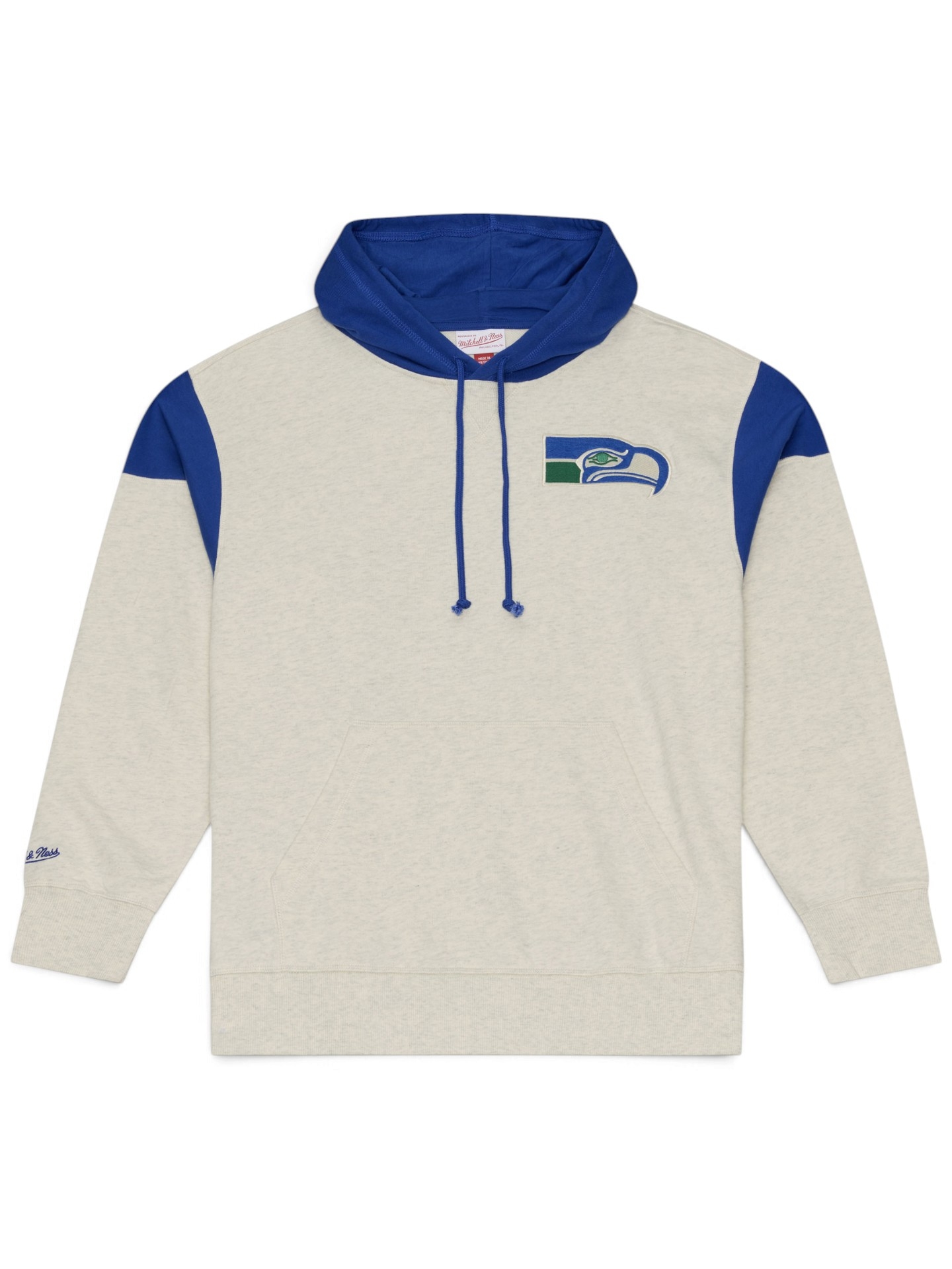 Seattle Seahawks Retro Roots French Terry NFL Hoodie Cream