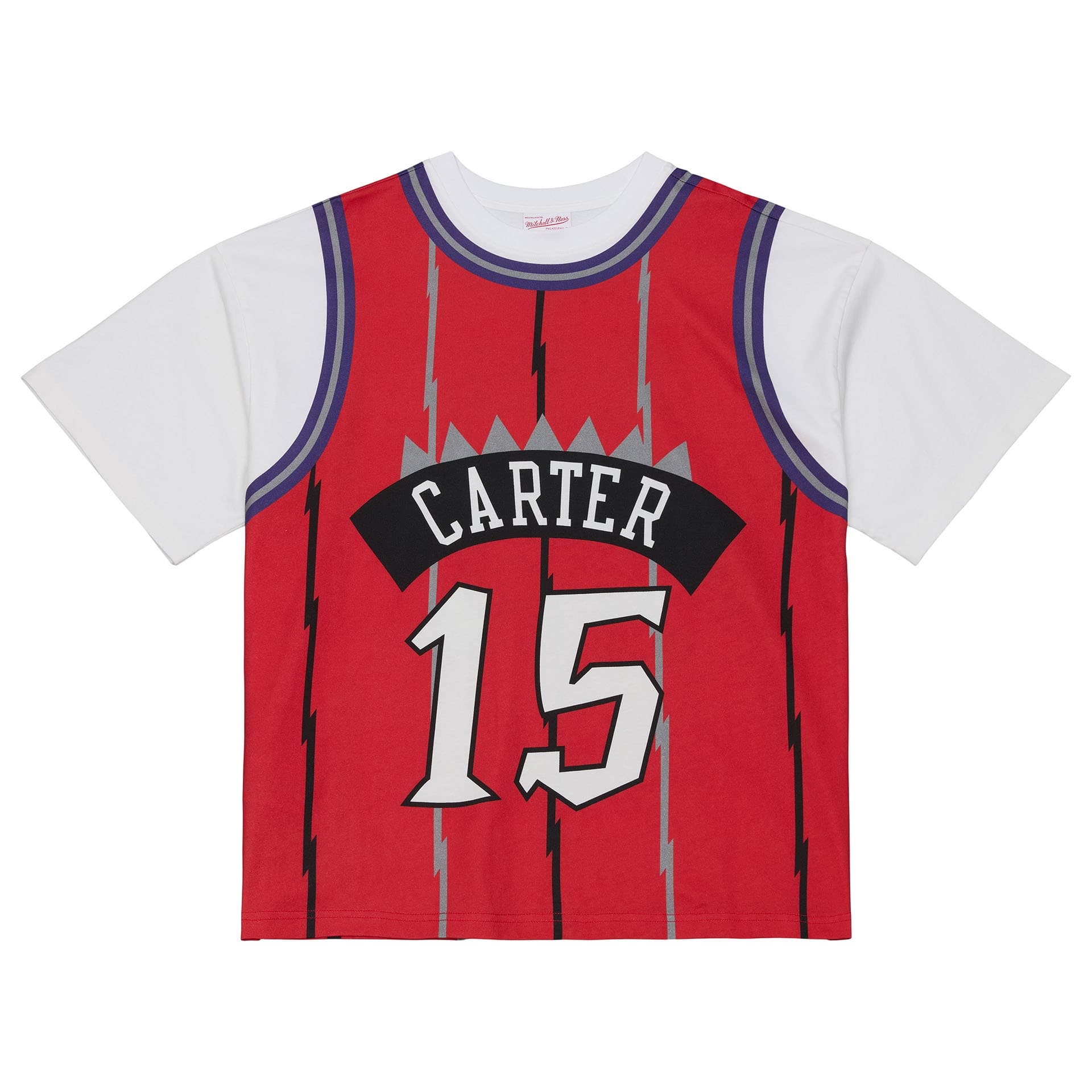 Vince Carter #15 Toronto Raptors Backward Jersey T-Shirt Rot