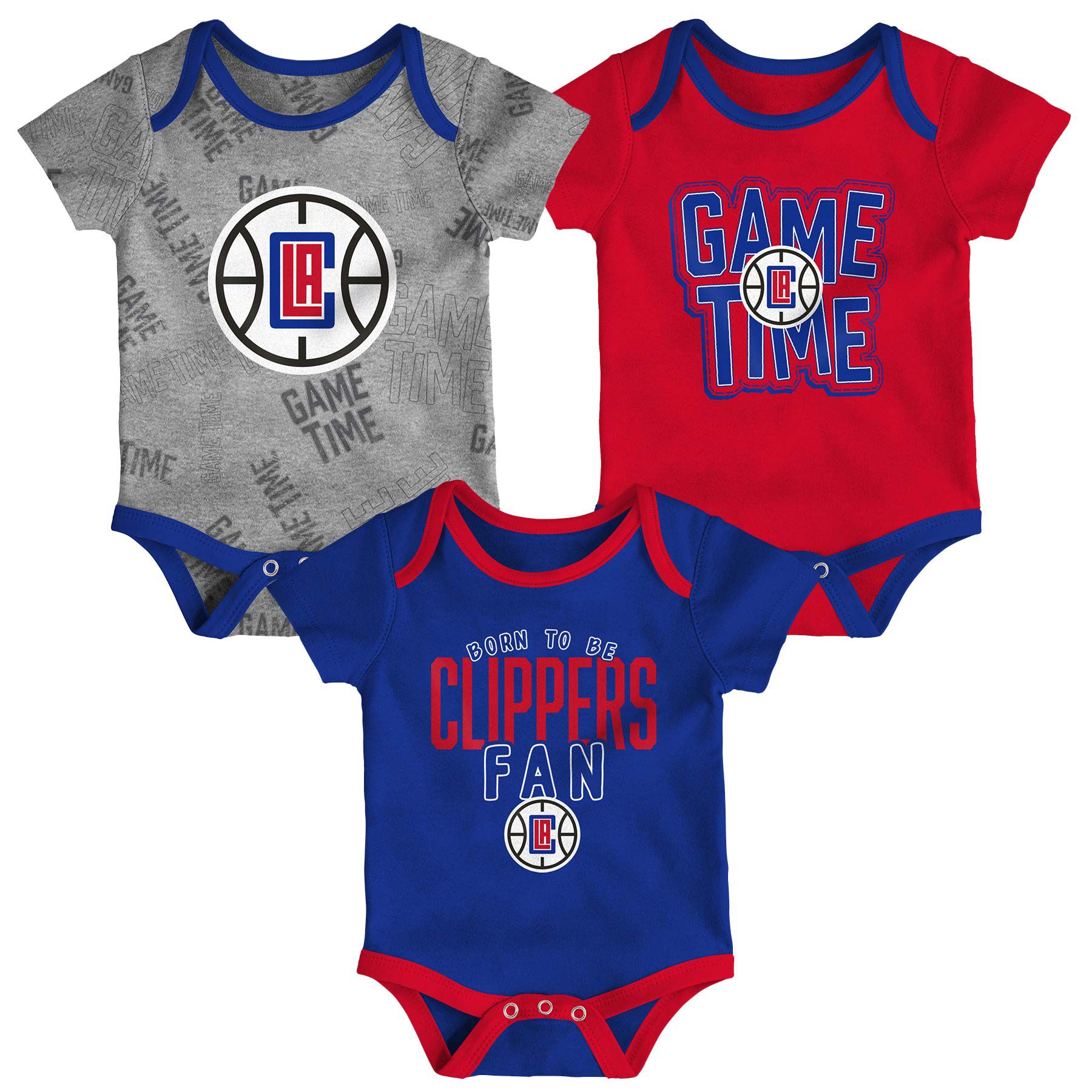 Los Angeles Clippers Game Time NBA Baby Body-Set (3er-Pack)