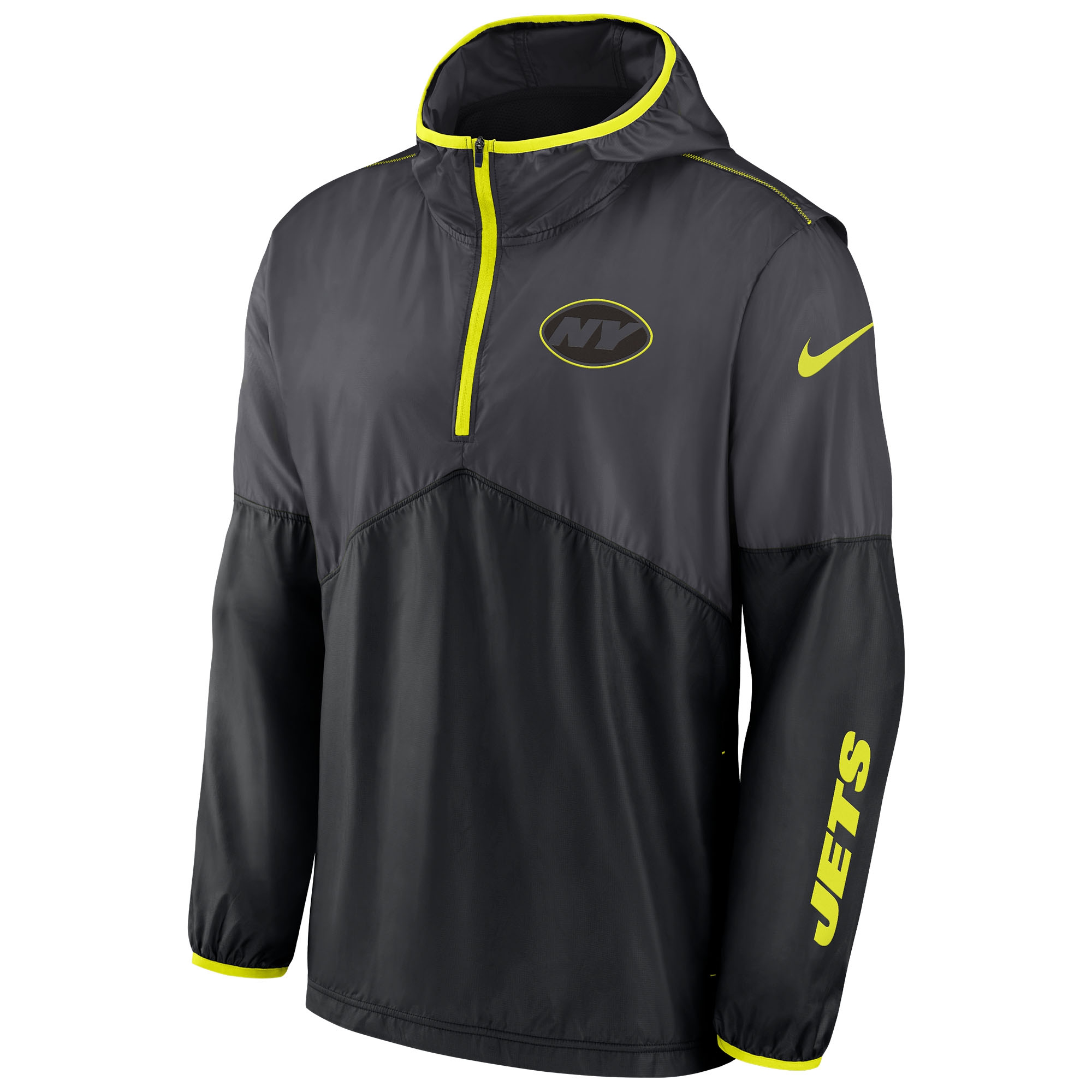 New York Jets Nike VOLT Half-Zip NFL Jacke Schwarz