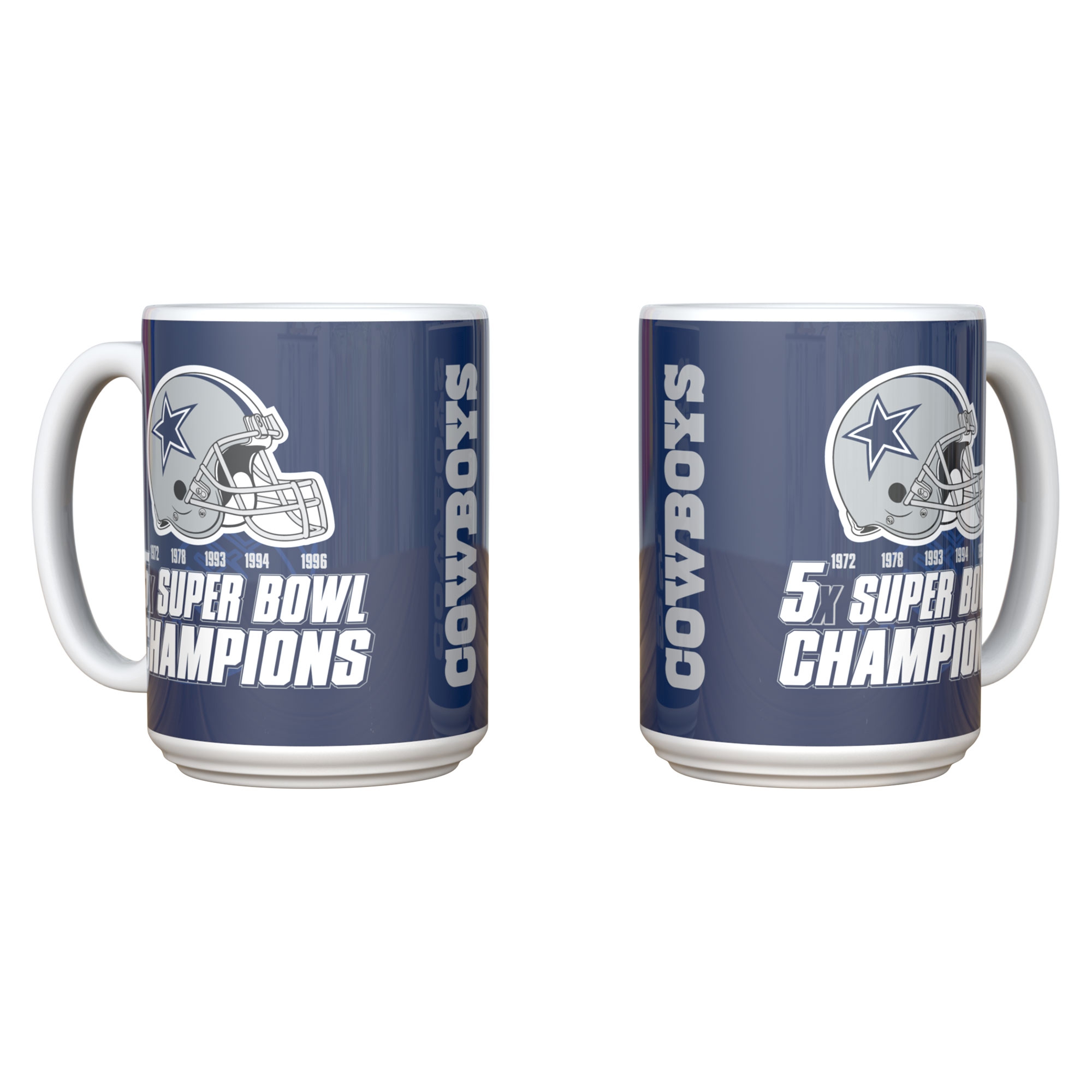 Dallas Cowboys 5x Super Bowl Champions Jumbo NFL Becher (440 ml)