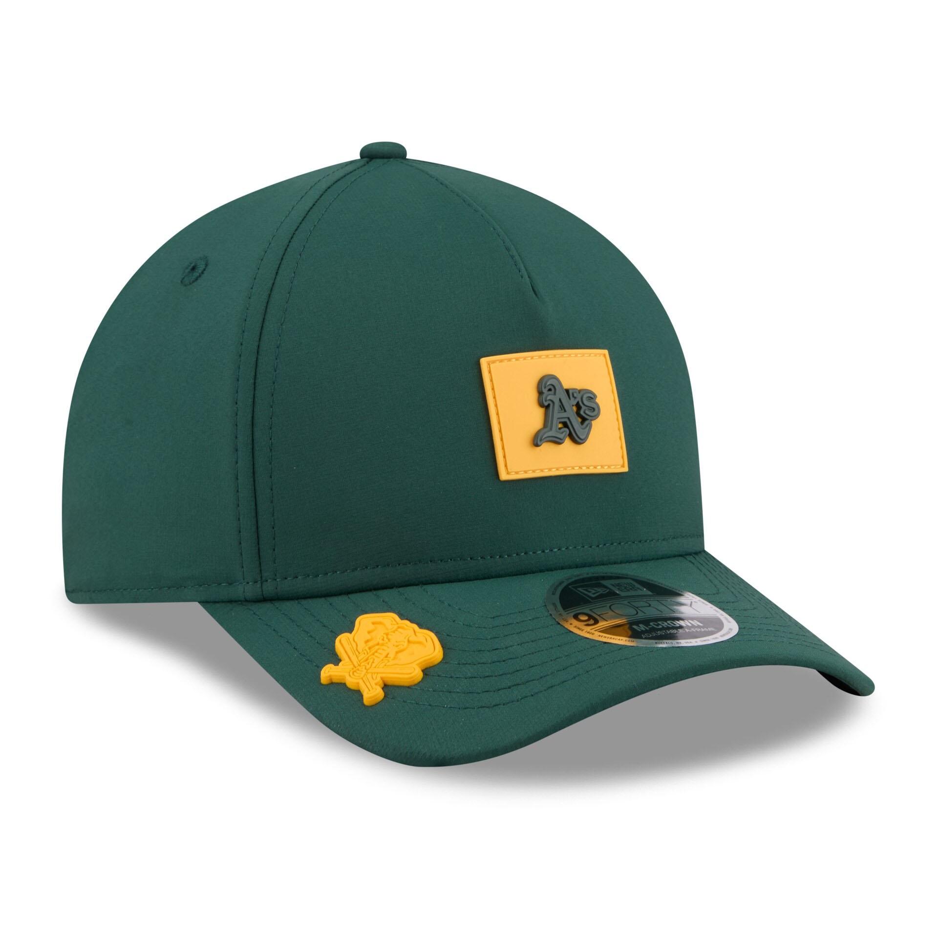 Athletics 2026 MLB Clubhouse 9FORTY M-Crown A-Frame Snapback Cap