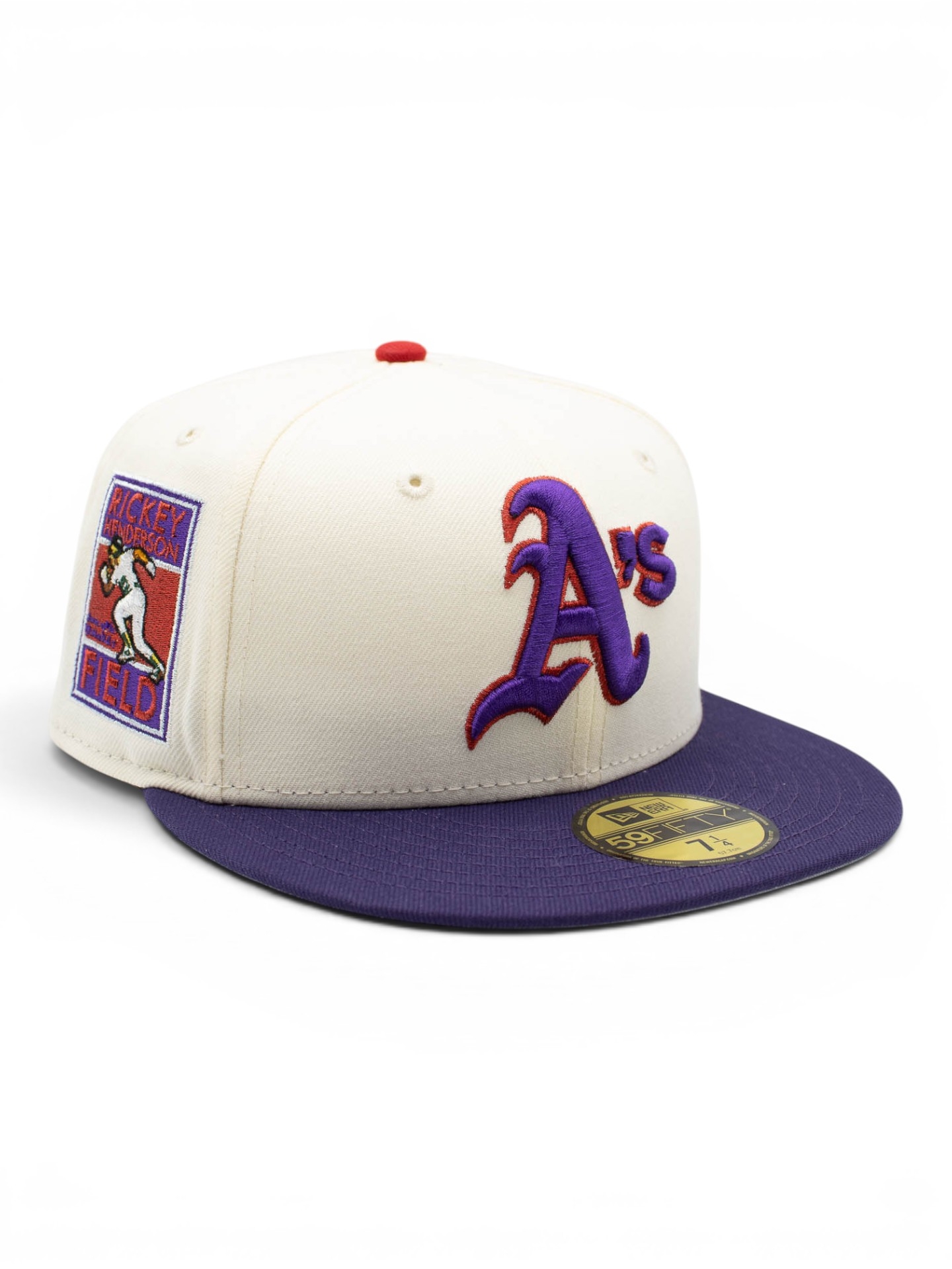 Oakland Athletics Rickey Henderson Field 59FIFTY Fitted MLB Cap Cream
