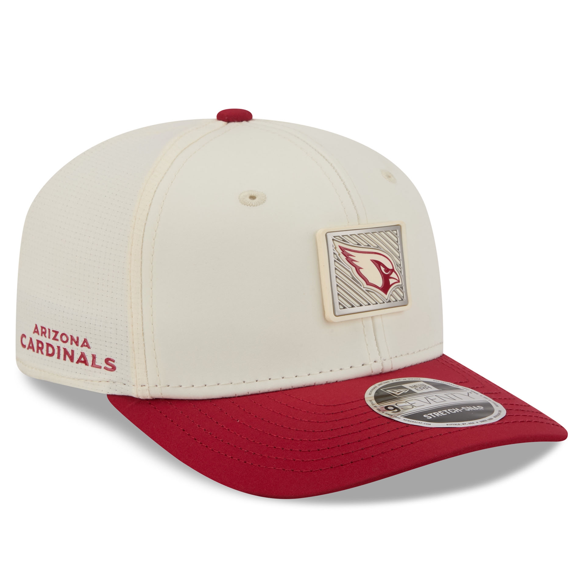 Arizona Cardinals 2026 NFL Training Camp 9SEVENTY Stretch-Snap Cap Cream/Red