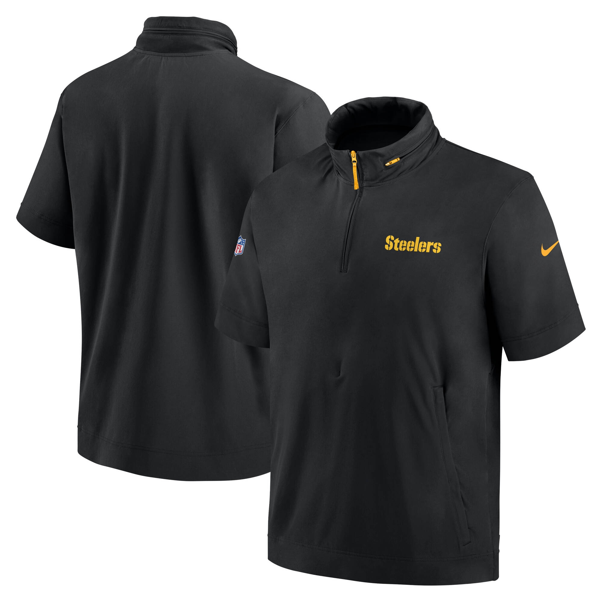 Pittsburgh Steelers 2024 NFL Sideline Nike Lightweight Coach Jacke Schwarz