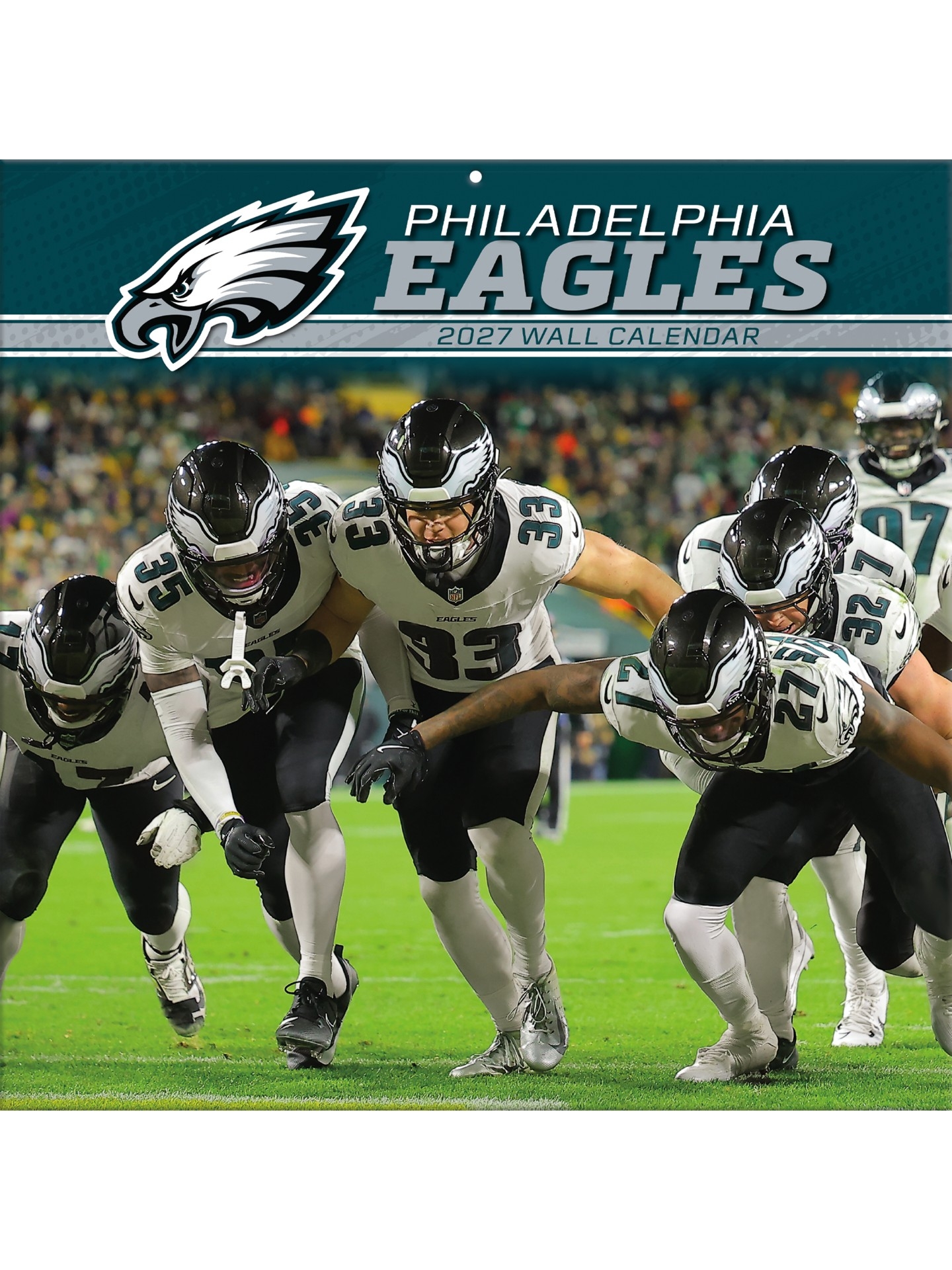 Philadelphia Eagles 2027 NFL Team Wandkalender