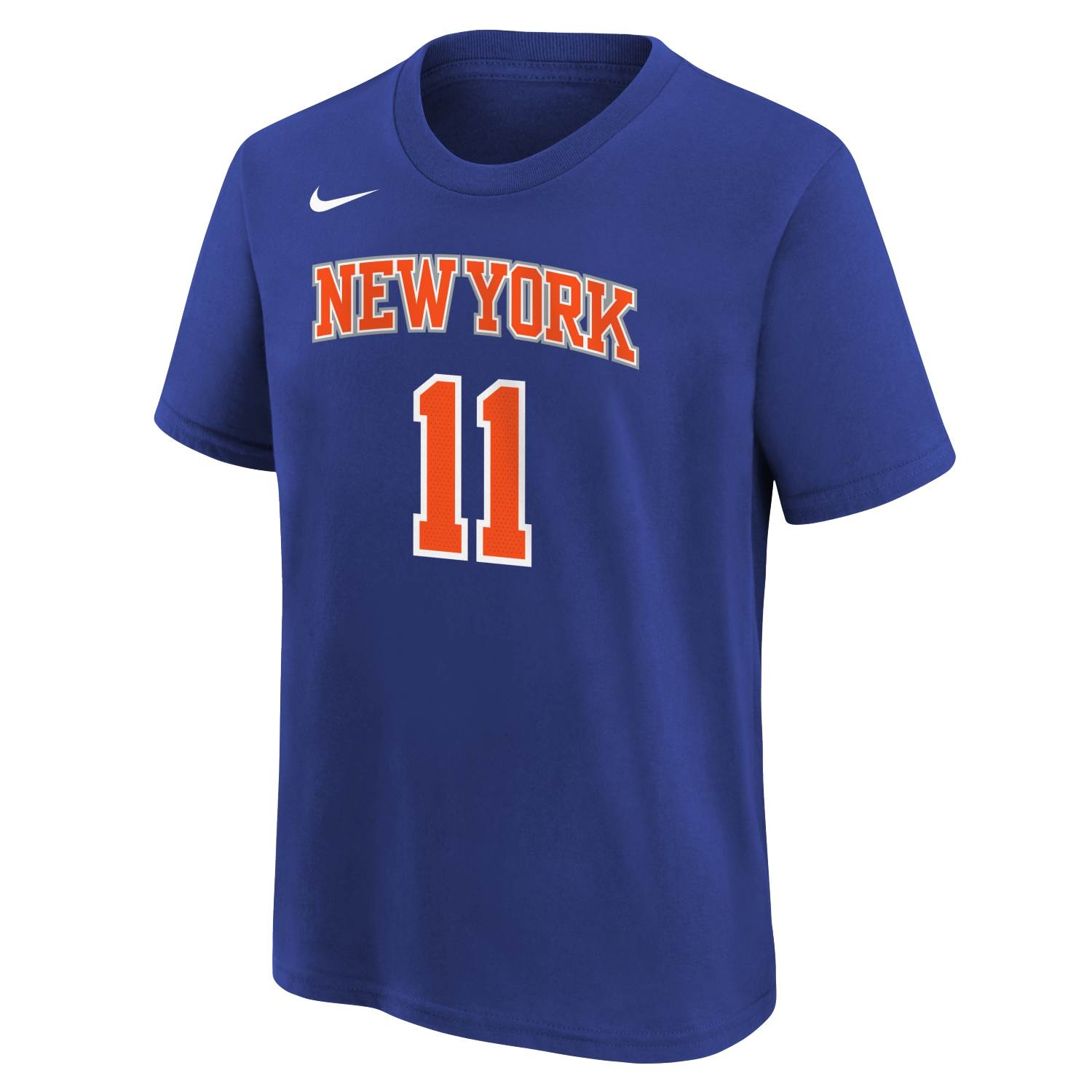 Nike Jalen Brunson #11 New York Knicks Player NBA T-Shirt Blue (YOUTH) Nike Jalen Brunson #11 New York Knicks Player NBA T-Shirt Blue (YOUTH)