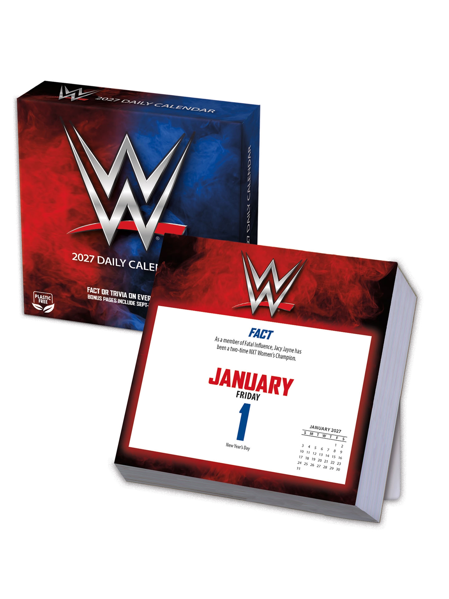 Daily WWE Wrestling 2027 Desk Calendar