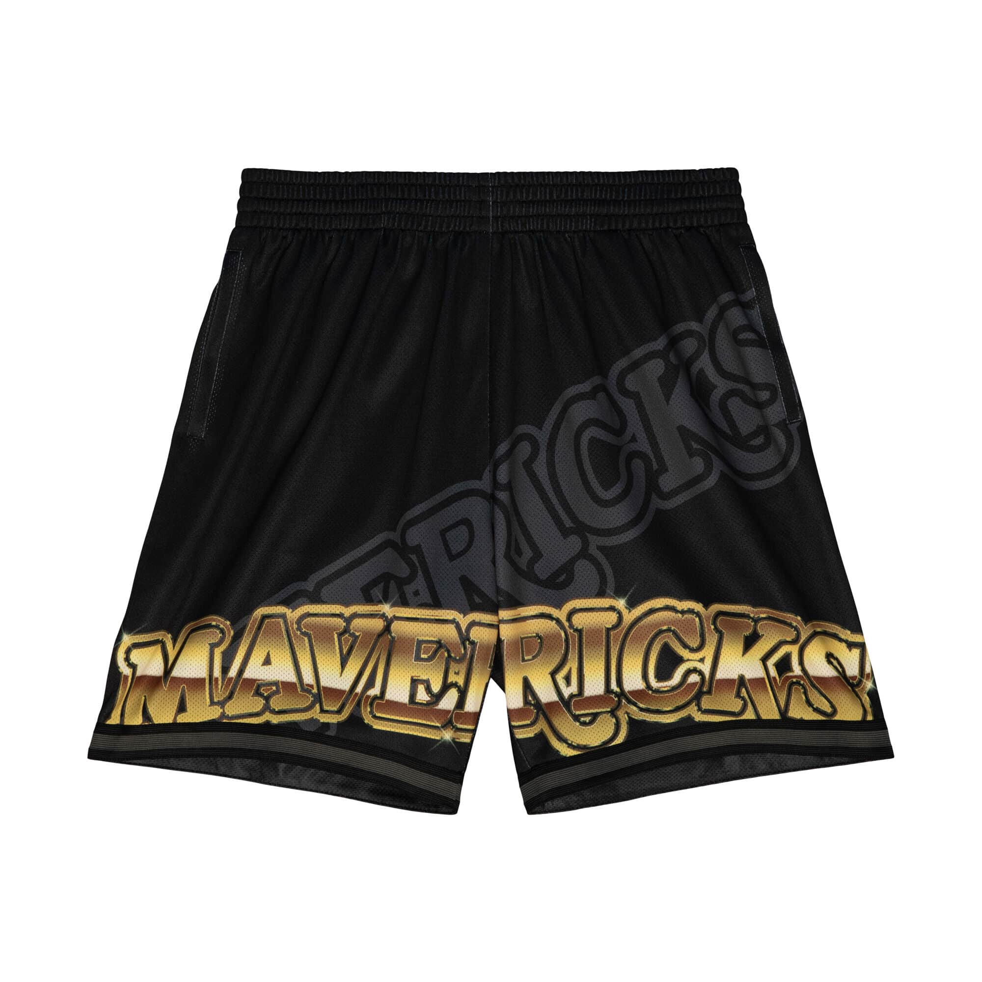 Dallas Mavericks Big Face 4.0 Mitchell & Ness NBA Shorts Schwarz