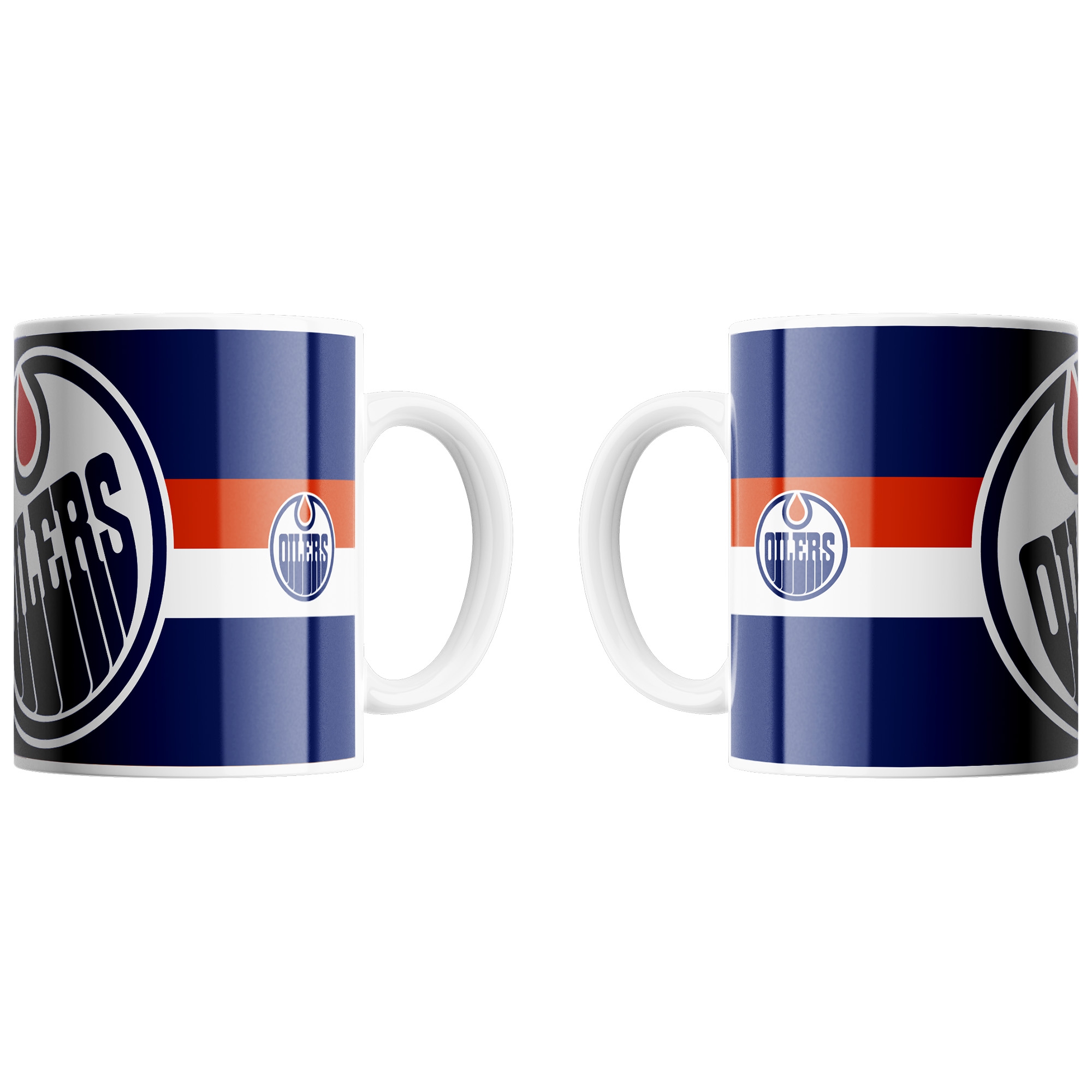 Edmonton Oilers Triple Logo NHL Jumbo Becher (450 ml)
