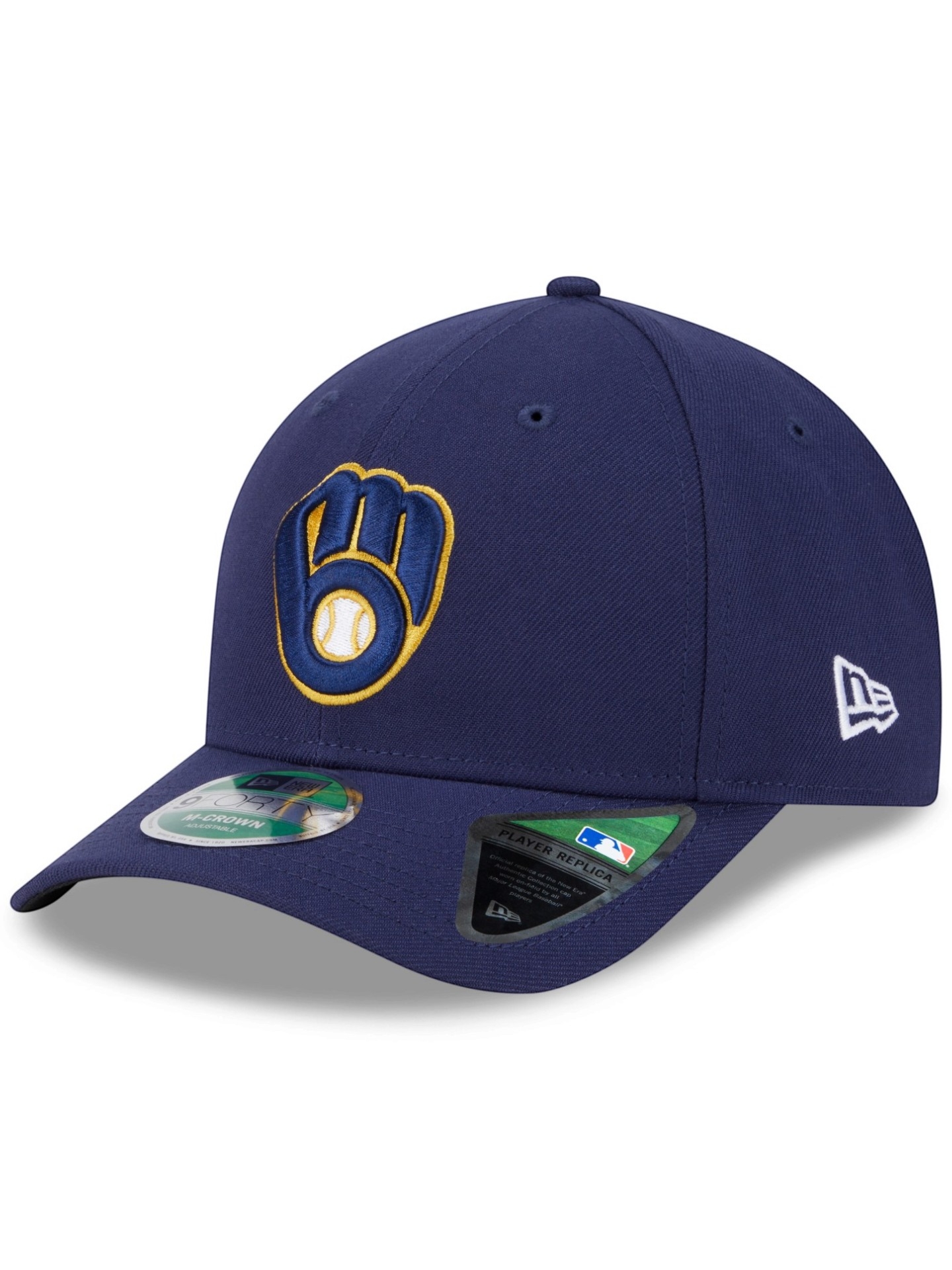 Milwaukee Brewers MLB Player Replica New Era 9FORTY M-Crown Snapback Cap Navy