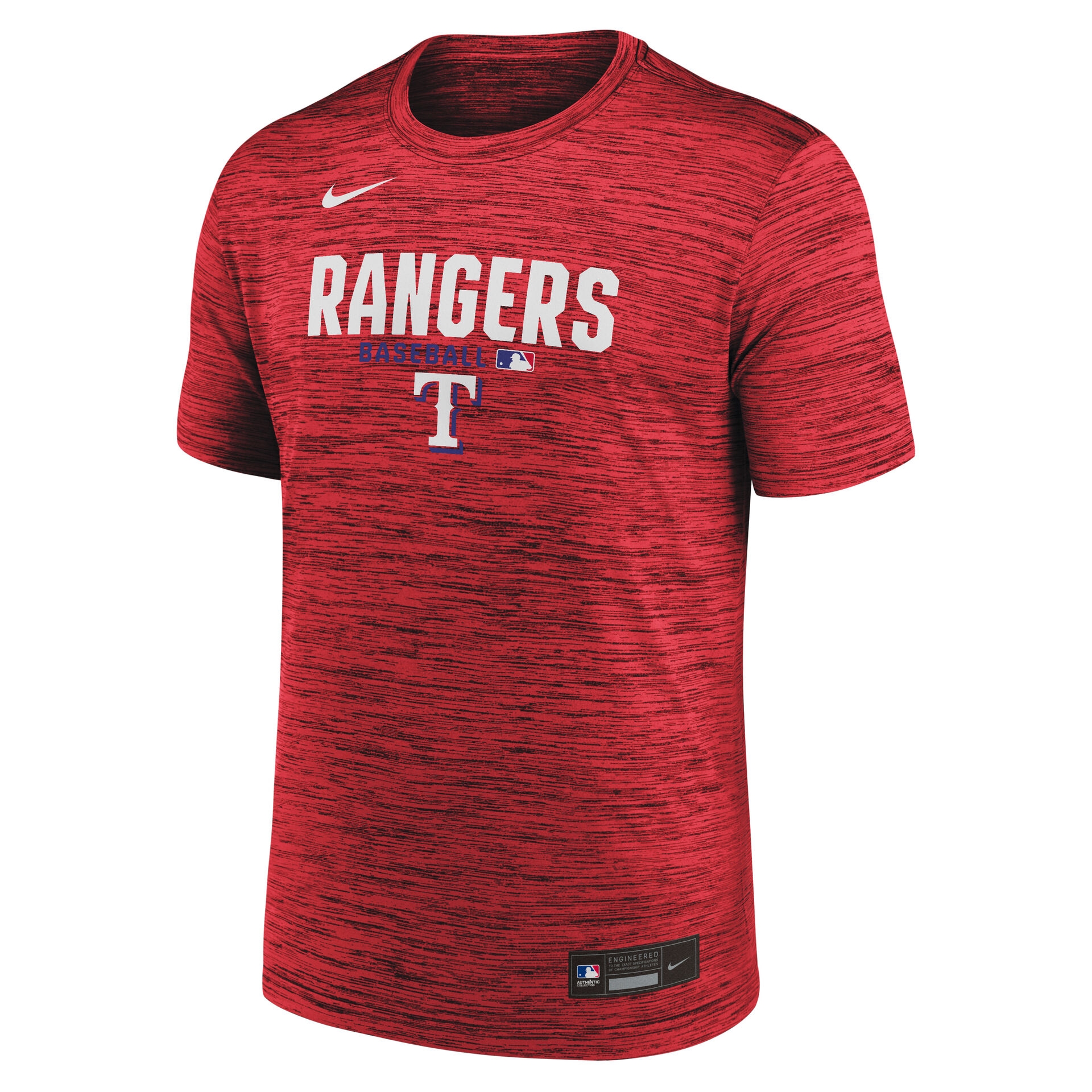Texas Rangers 2026 MLB Authentic Velocity T-Shirt Rot