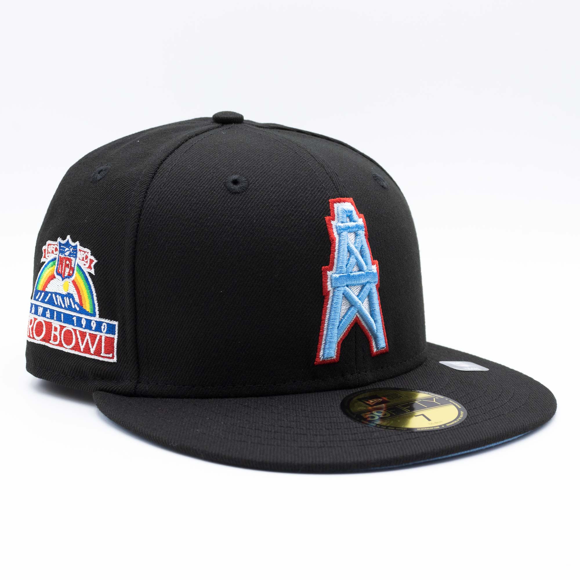 Houston Oilers 1990 Pro Bowl New Era 59FIFTY Fitted NFL Cap Schwarz