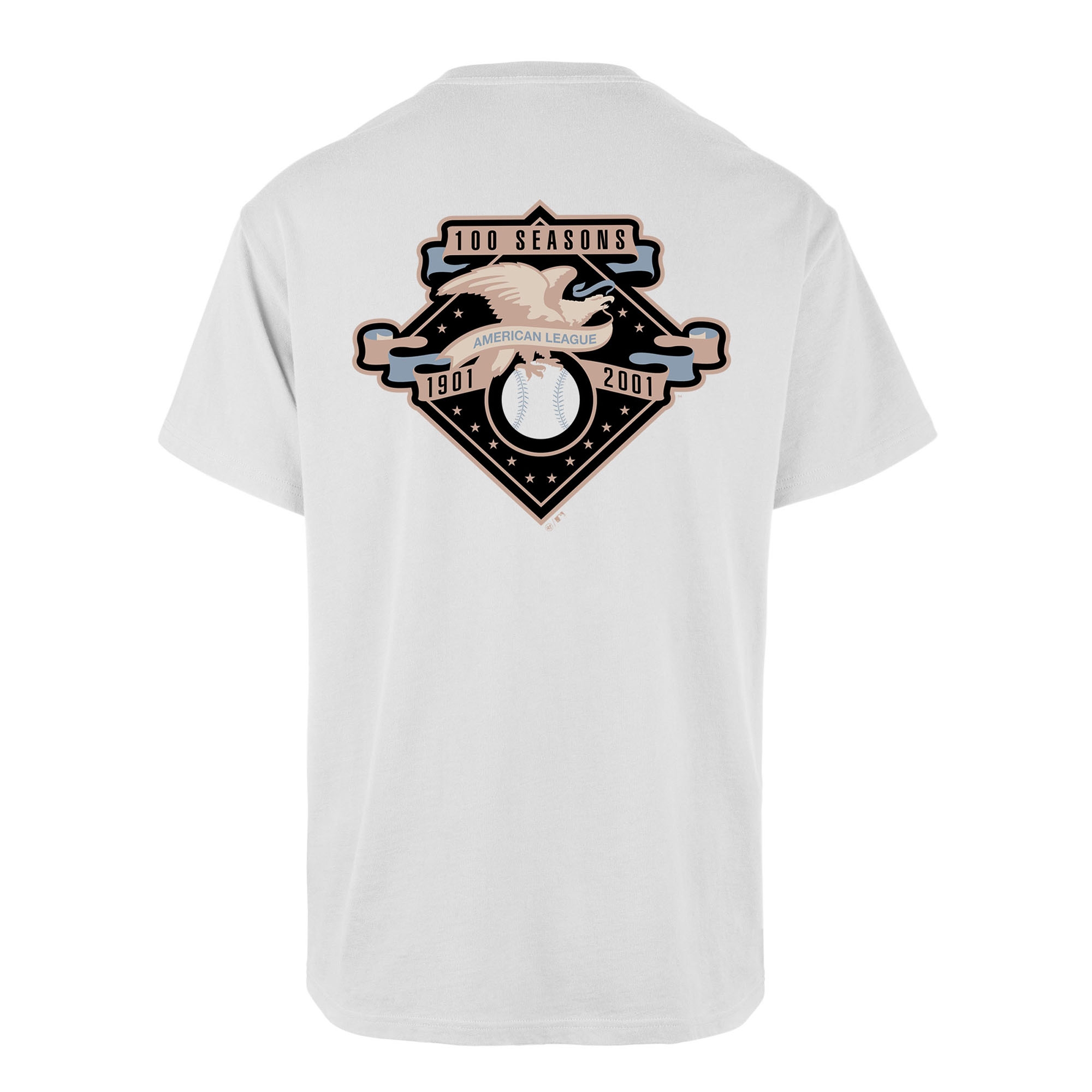 New York Yankees 100 Seasons '47 Backer Echo MLB T-Shirt Weiß