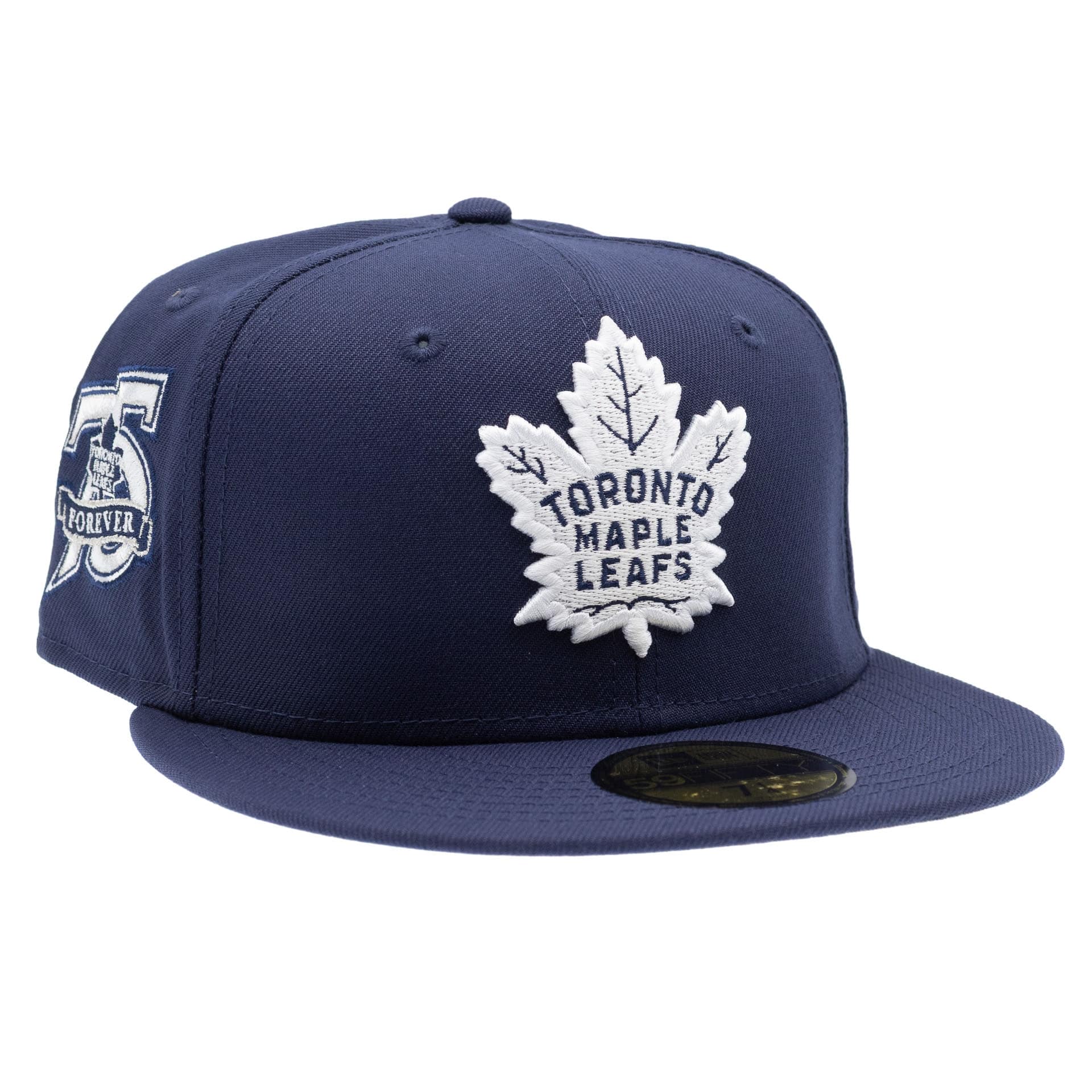 Toronto Maple Leafs 75th Anniversary 59FIFTY Fitted NHL Cap Navy