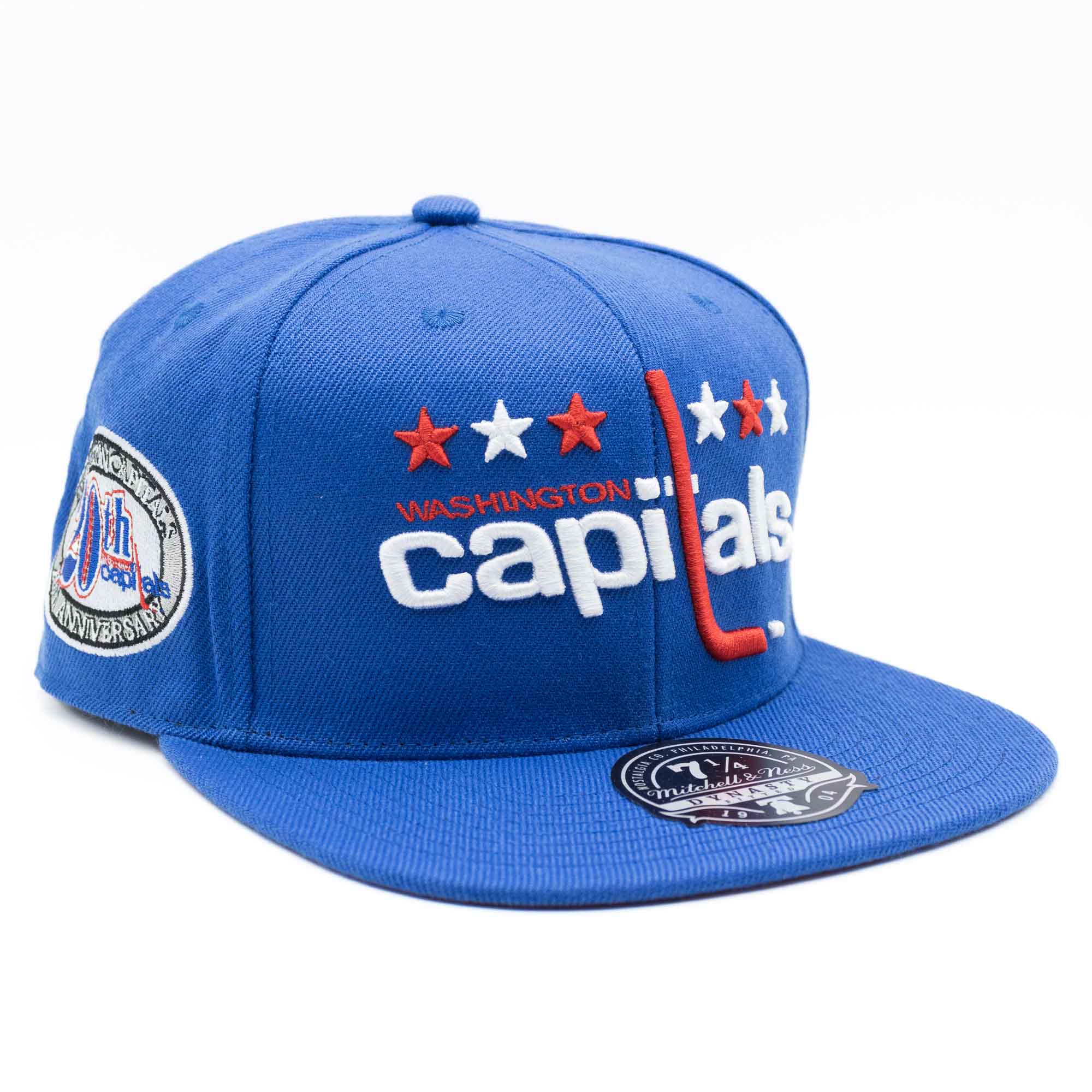 Washington Capitals Vintage Mitchell & Ness Fitted NHL Cap Blau
