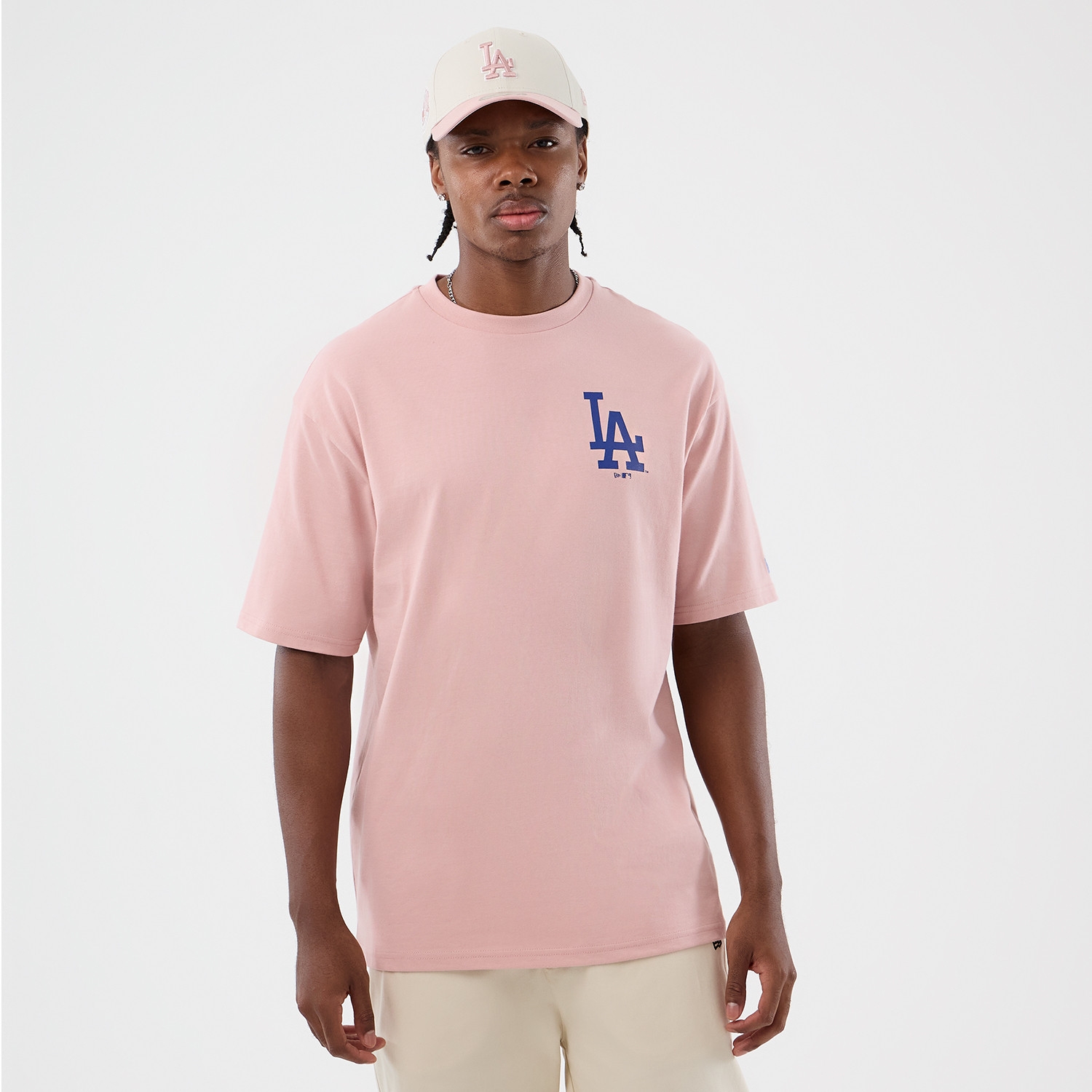 Los Angeles Dodgers Cap Graphic MLB T-Shirt Rosa