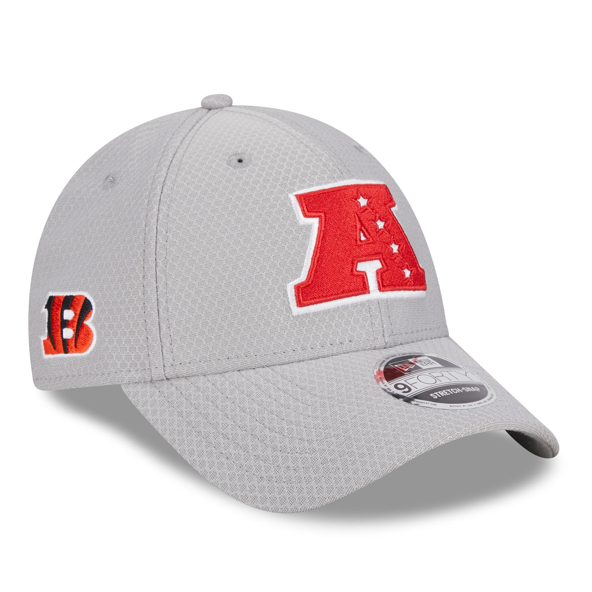 Cincinnati Bengals AFC 2024 Pro Bowl New Era Stretch-Snap 9FORTY NFL Cap Grau