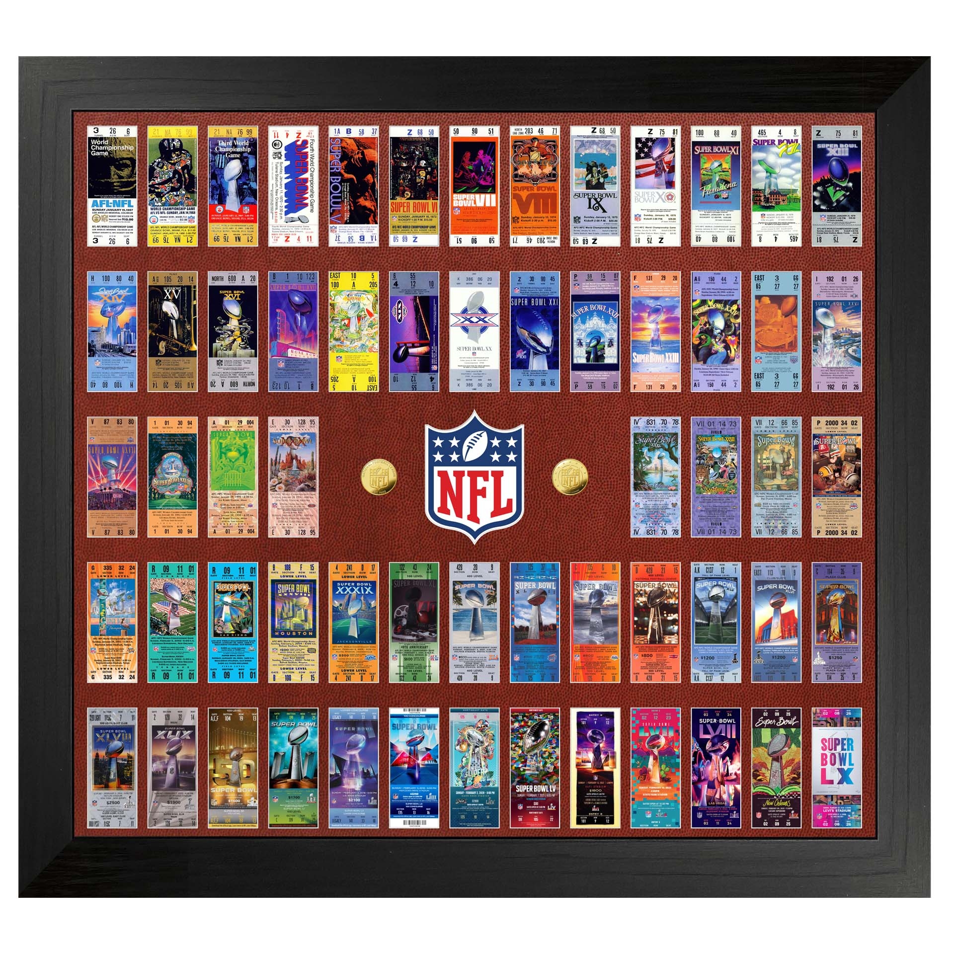 Super Bowl 60th Anniversary Ticket Collection NFL Bild