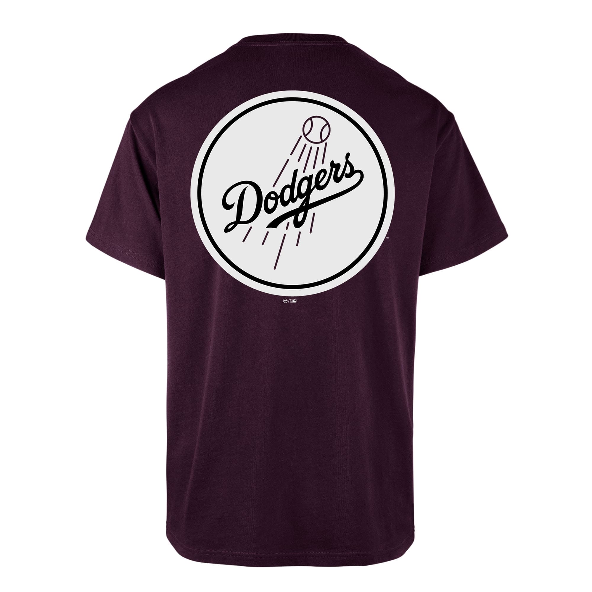 Los Angeles Dodgers Alternate Logo Backer '47 Echo MLB T-Shirt Purple