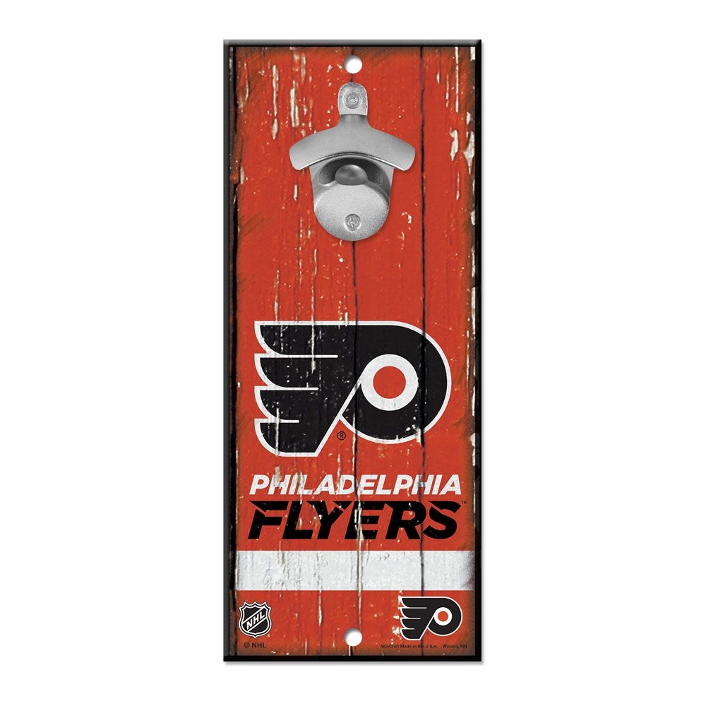 Philadelphia Flyers NHL Schild mit Flaschenöffner