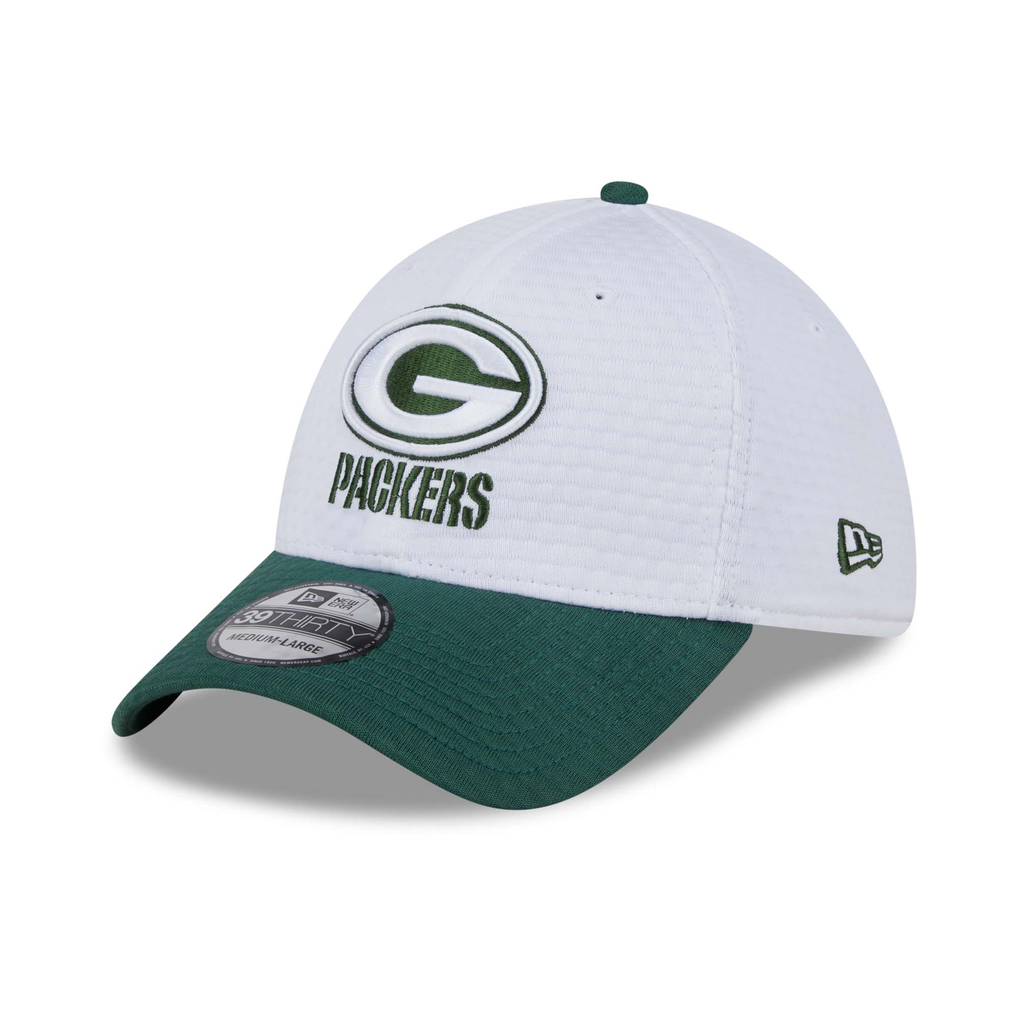 Green Bay Packers 2024 NFL Training Camp New Era 39THIRTY Flex Cap White