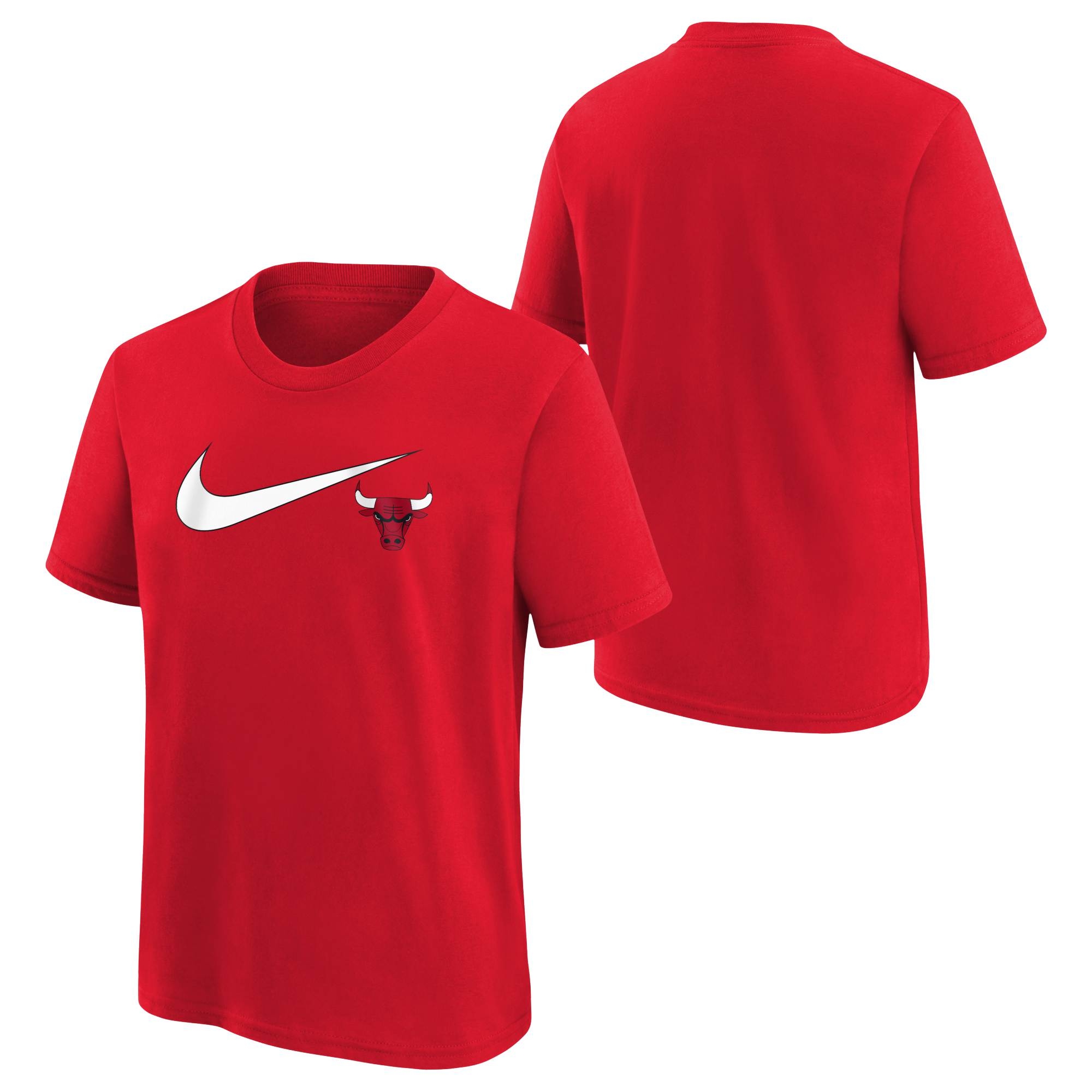 Chicago Bulls Nike Swoosh Logo NBA T-Shirt Red (YOUTH)
