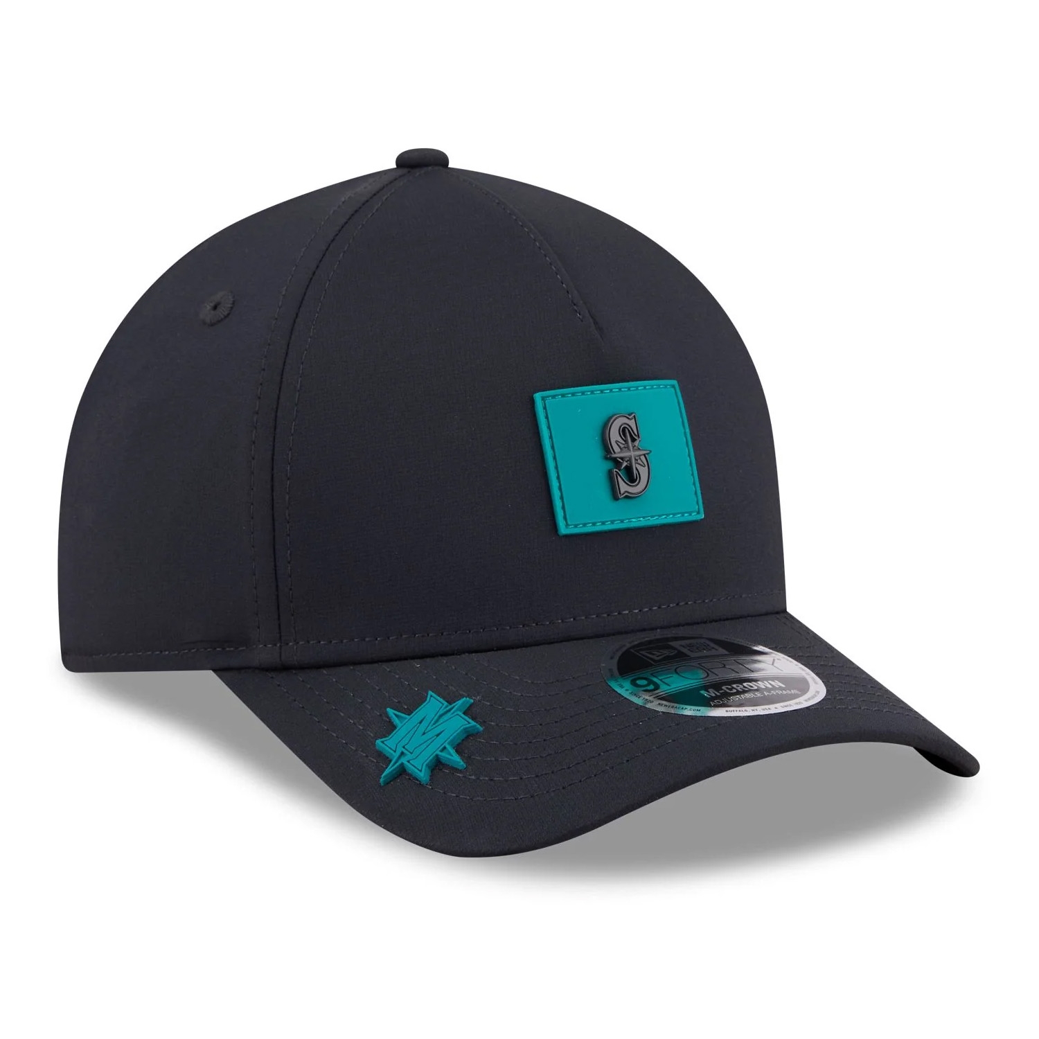 Seattle Mariners 2026 MLB Clubhouse 9FORTY M-Crown A-Frame Snapback Cap