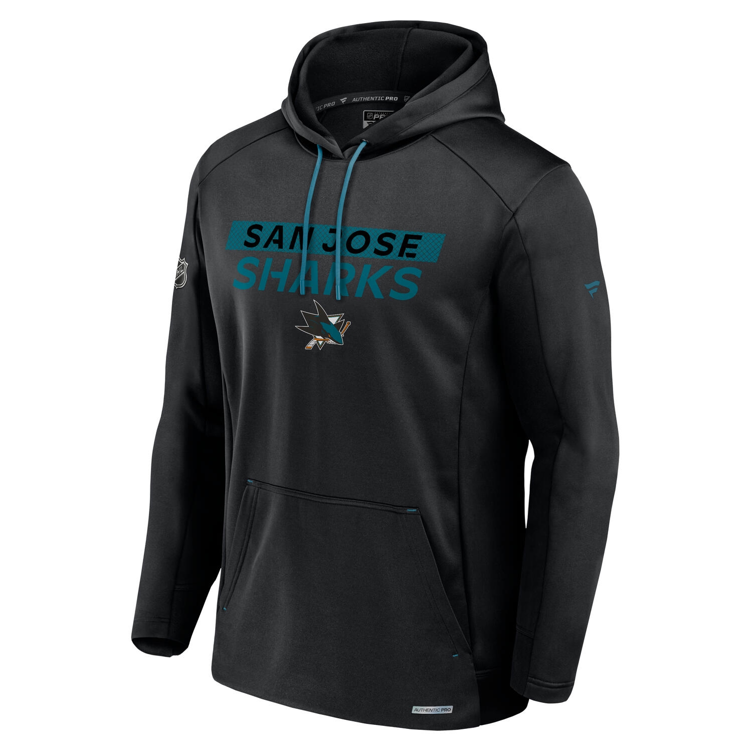 San Jose Sharks 2024/25 Authentic Pro Rink Tech NHL Hoodie Black