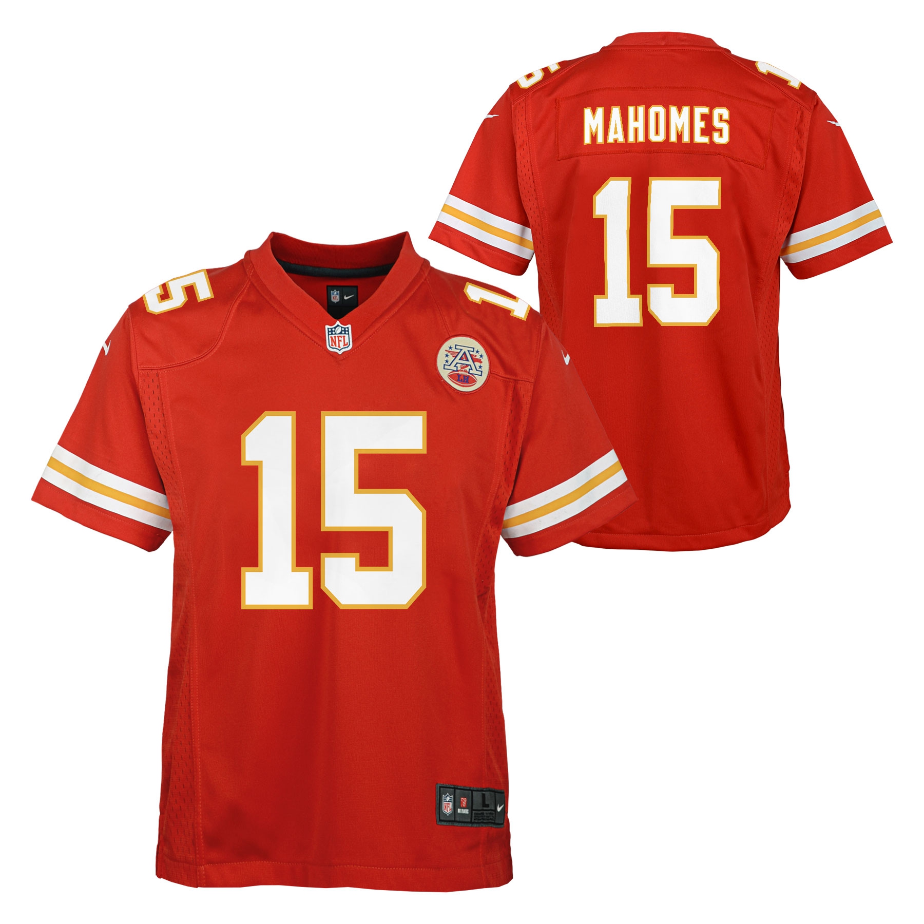 Patrick Mahomes #15 Kansas City Chiefs Nike Game Youth NFL Trikot (KINDER)