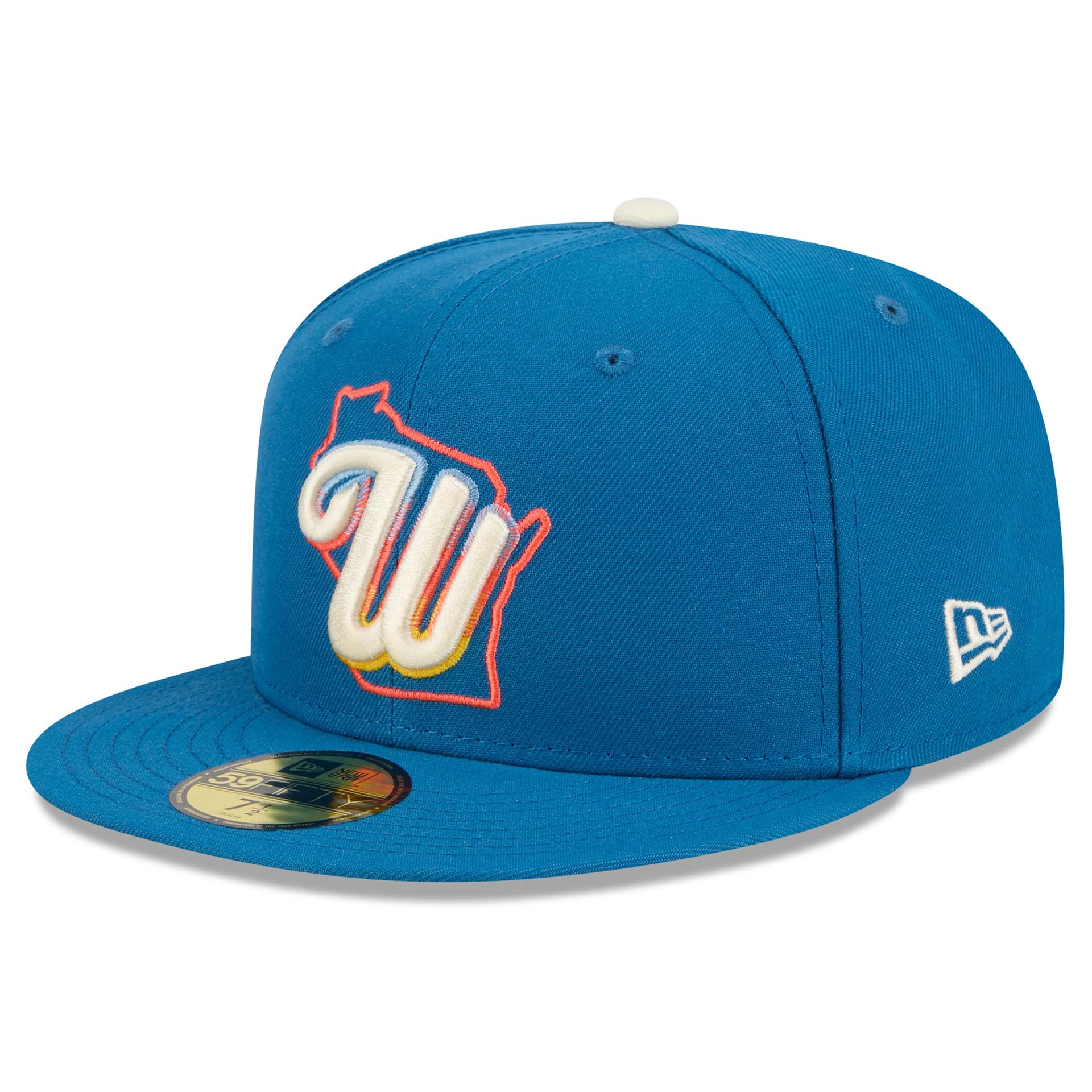 Milwaukee Brewers MLB Authentic City Connect 59FIFTY Fitted Cap Blau