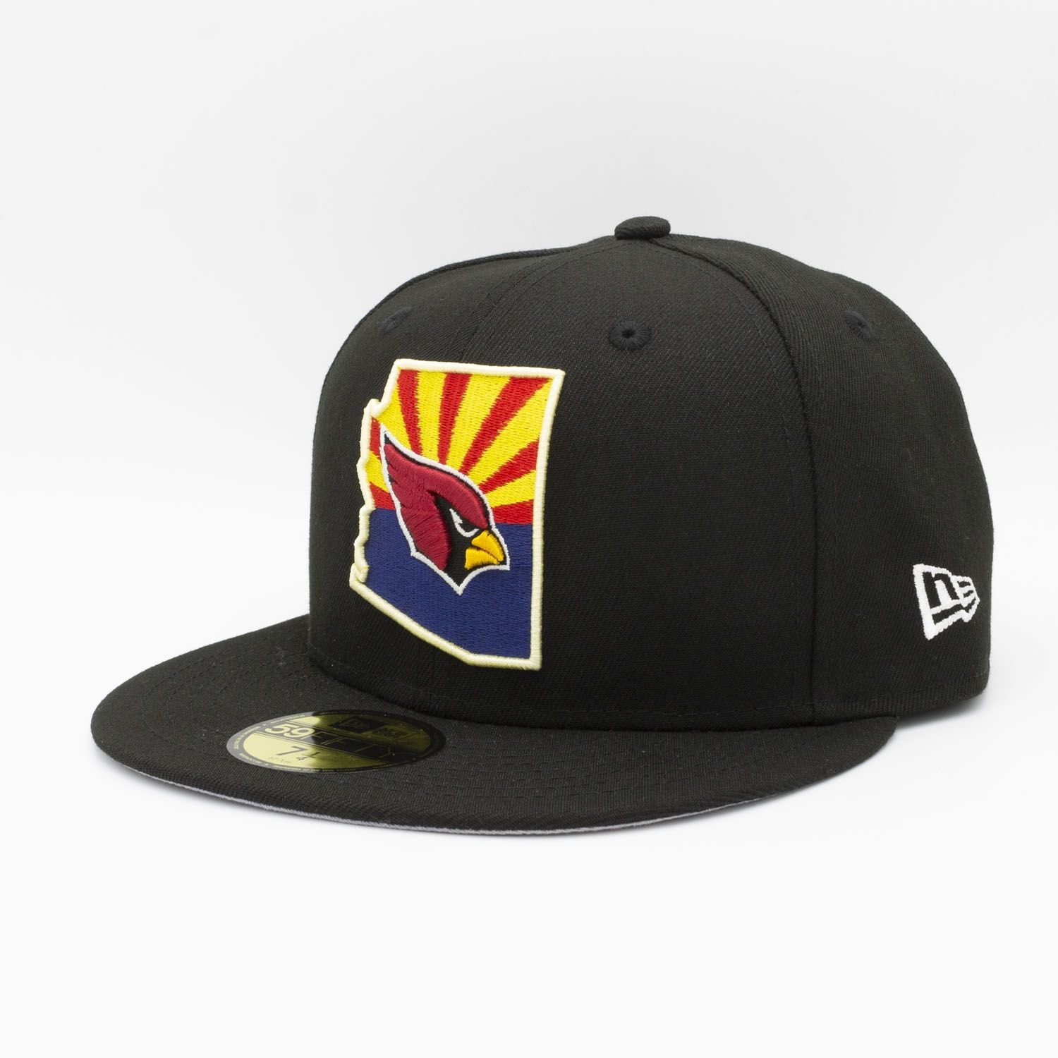 Arizona Cardinals State Flag New Era 59FIFTY Fitted NFL Cap Schwarz