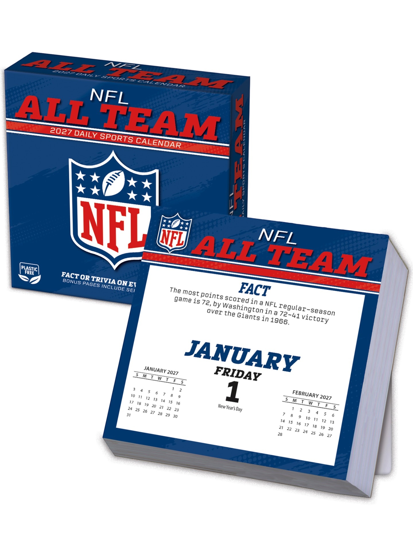 NFL All-Team 2027 Desk Calendar