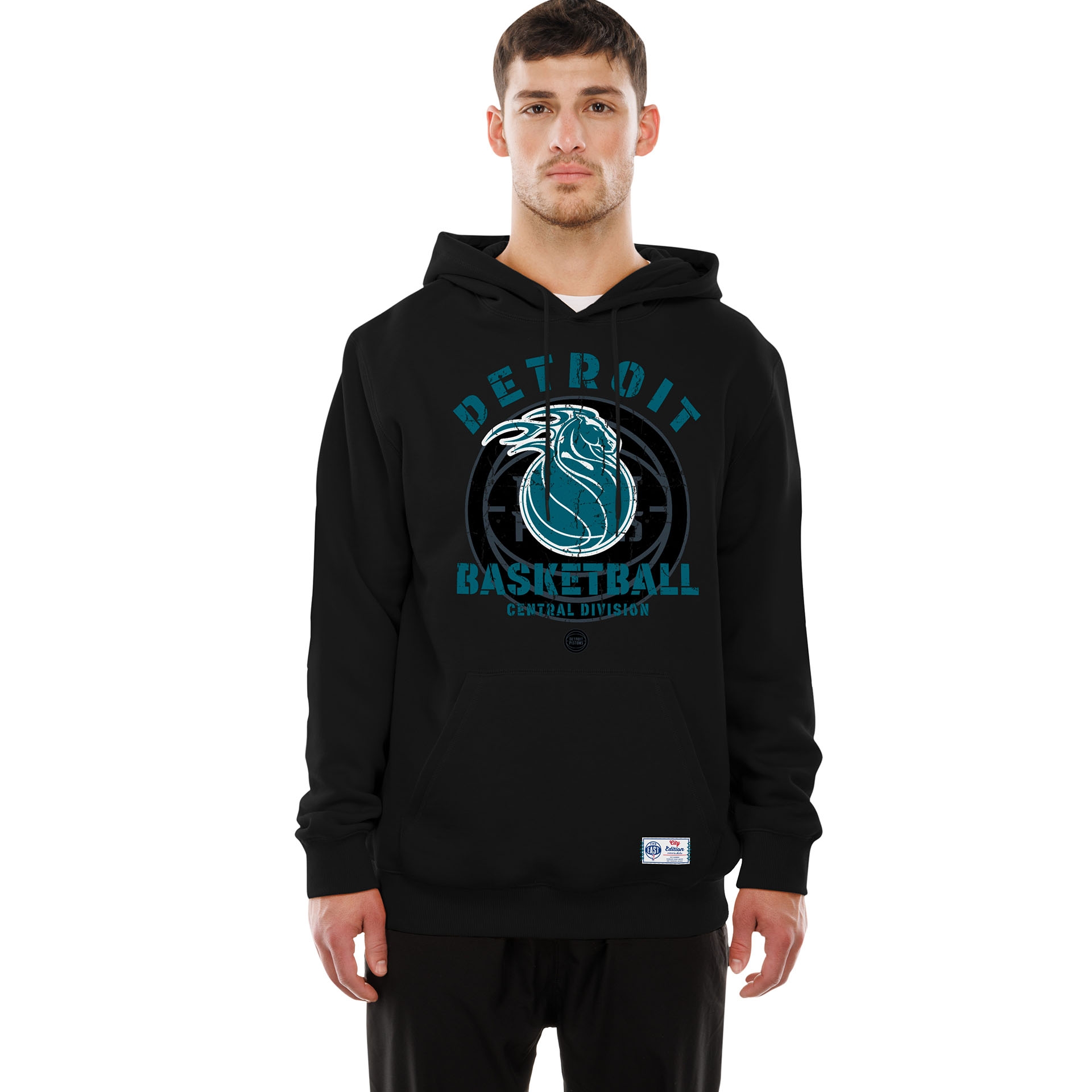 Detroit Pistons 2025/26 NBA City Edition 2025/26 Hoodie Schwarz