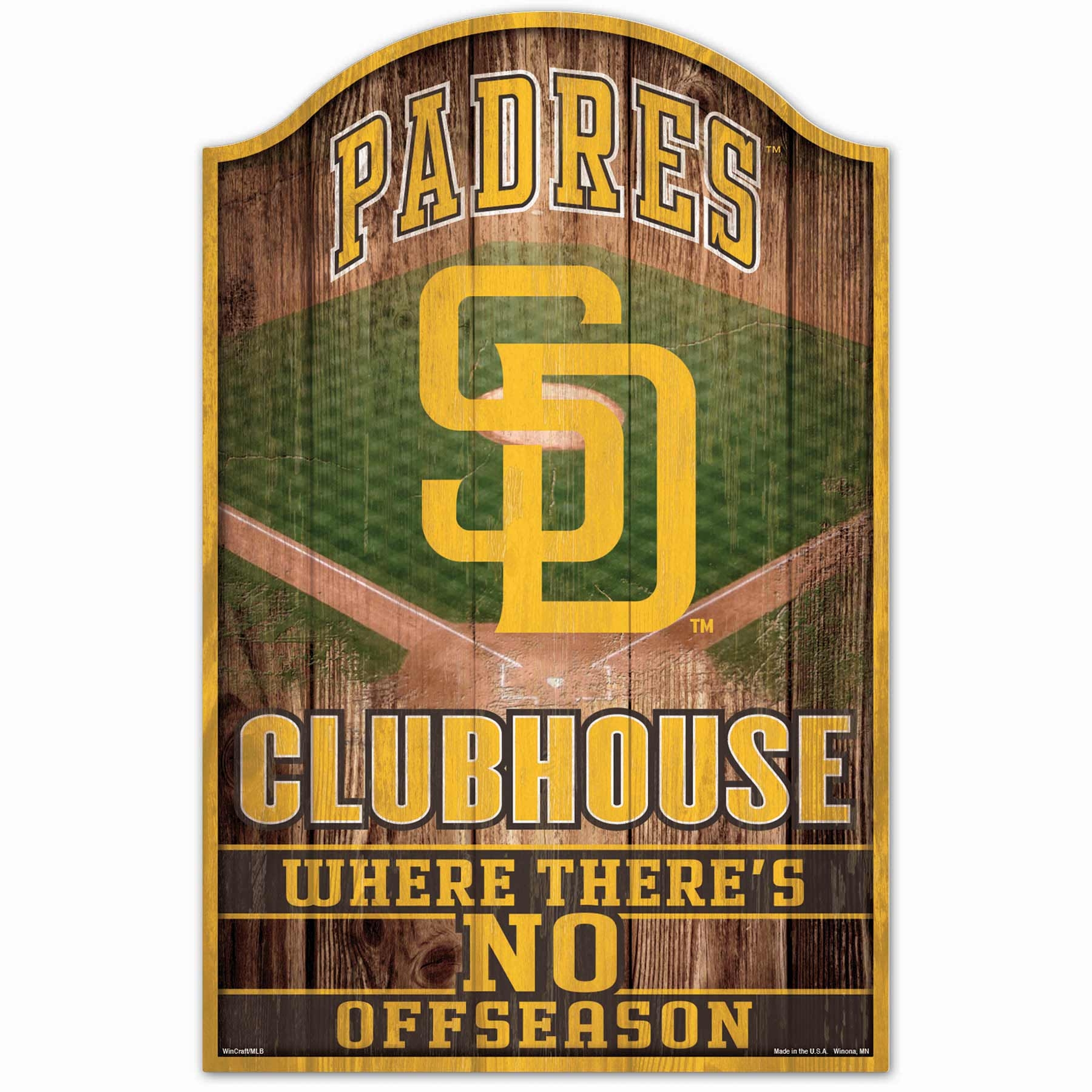 San Diego Padres WinCraft MLB Clubhouse Wood Sign